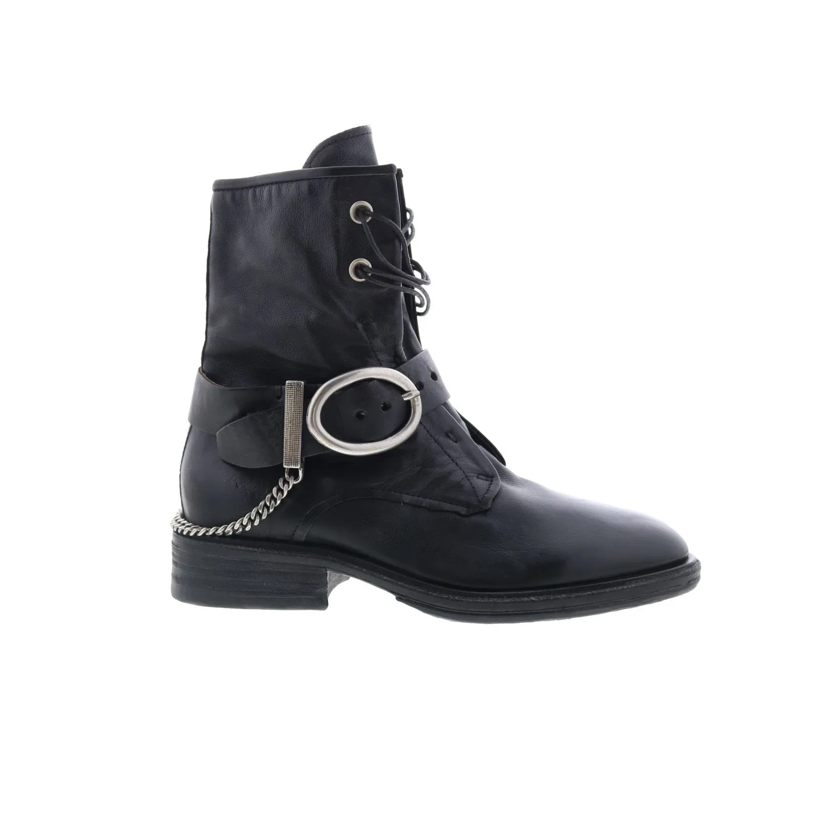 Minimal Color soft feel A.S. 98 Faust Womens Black Leather Zipper Casual Dress Boots