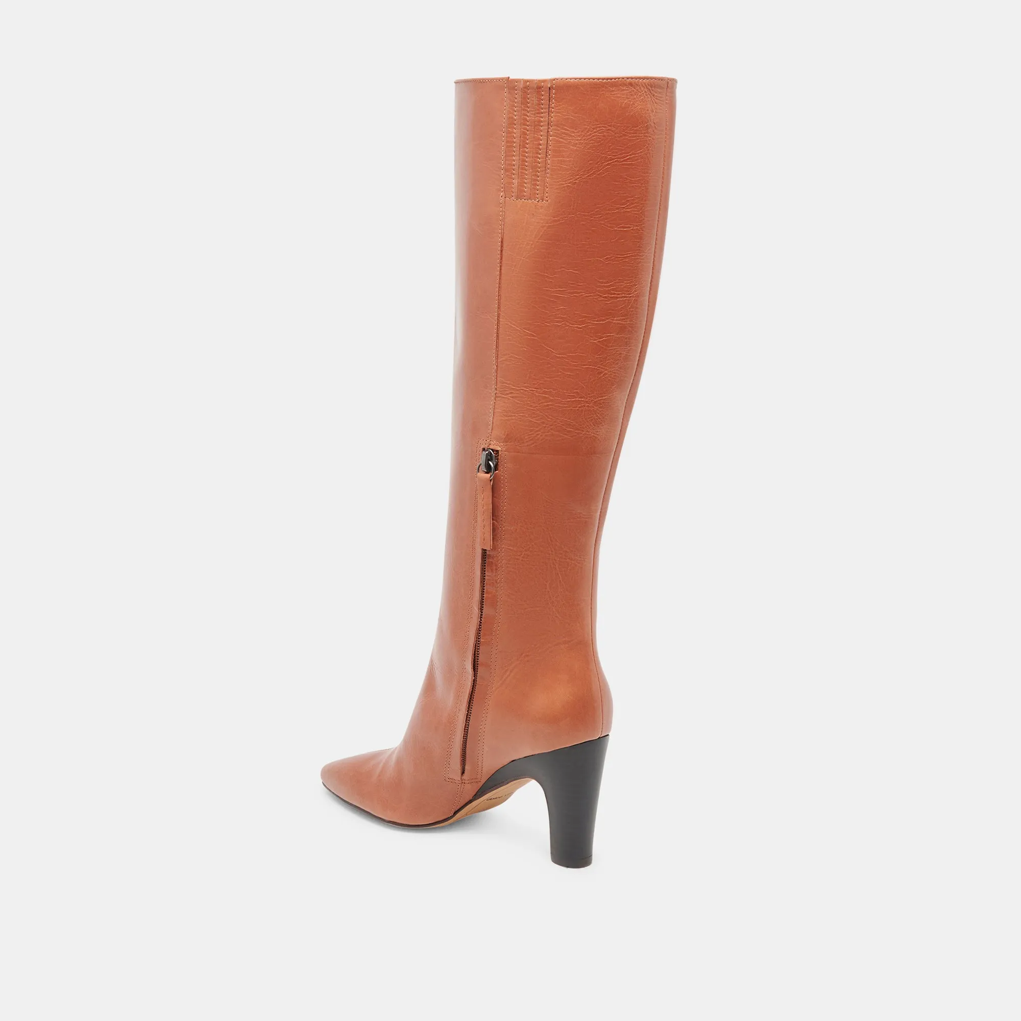 Snow protection Biking Trip NELAS WIDE CALF BOOTS COGNAC LEATHER
