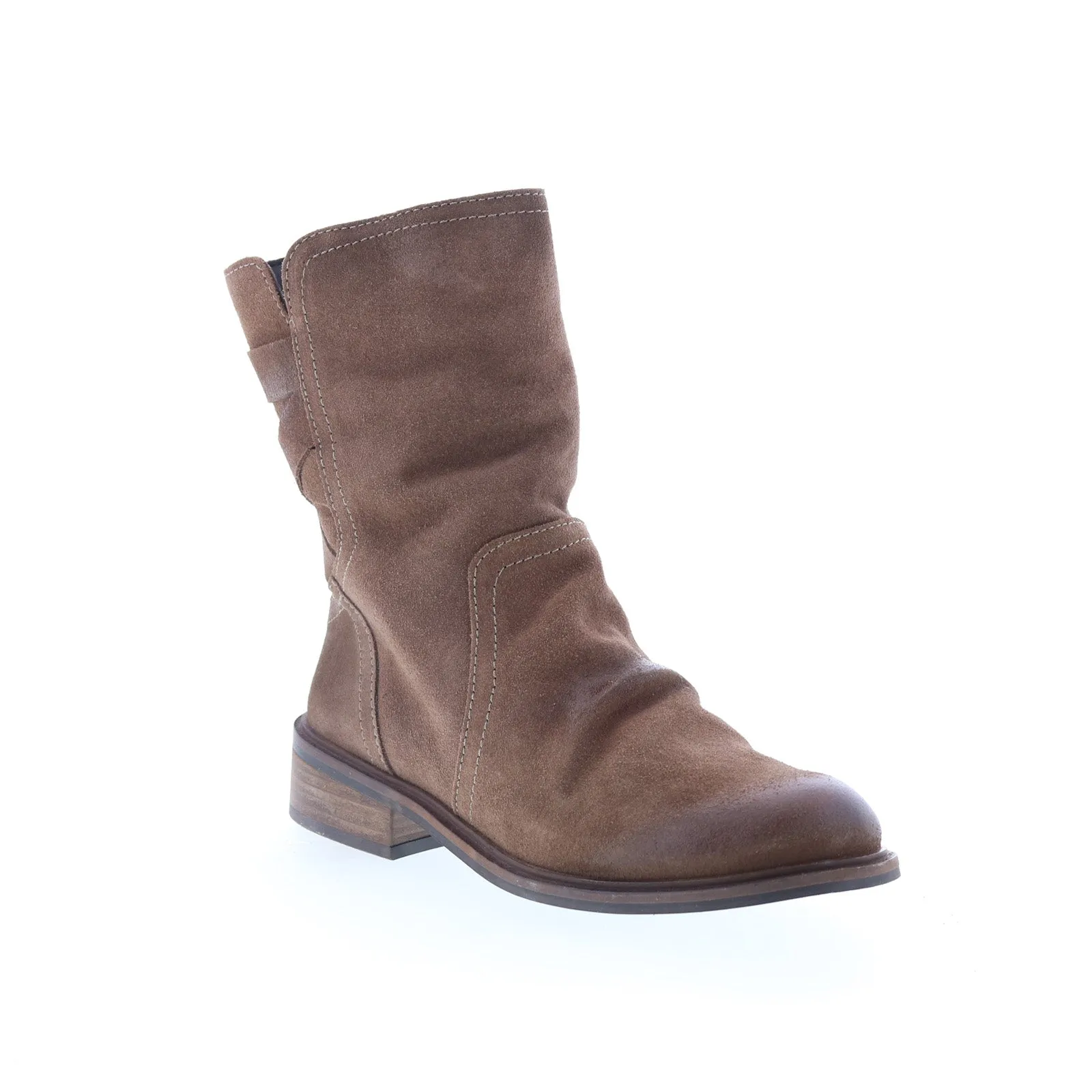 Miz Mooz Demy Womens Brown Suede Zipper Casual Dress Boots Timeless Design Rural Terrain