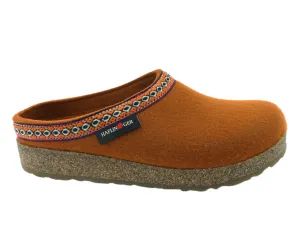 Flexible Design Heart Glow Haflinger Clogs Grizzly Franzl Pumpkin