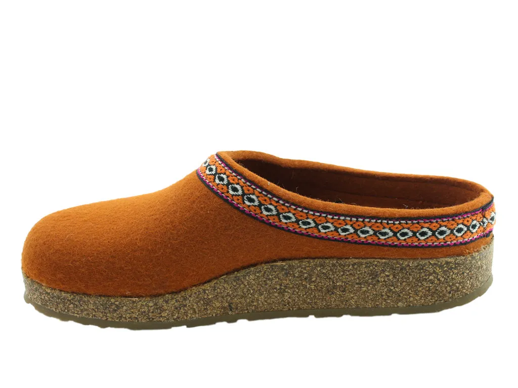 Haflinger Clogs Grizzly Franzl Pumpkin Pilates Cool Stud Cool