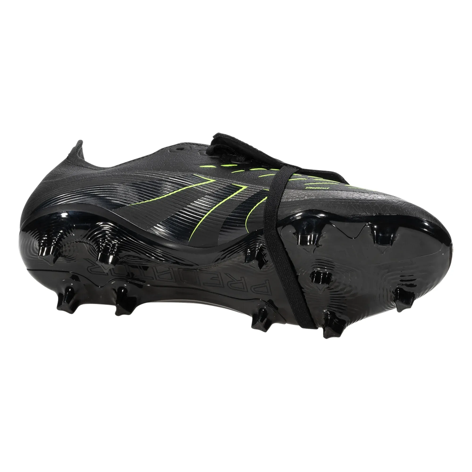 adidas Predator League Firm Ground/Multiground Soccer Cleats (Black/Lucid Lemon) Play Ready Grass Sport