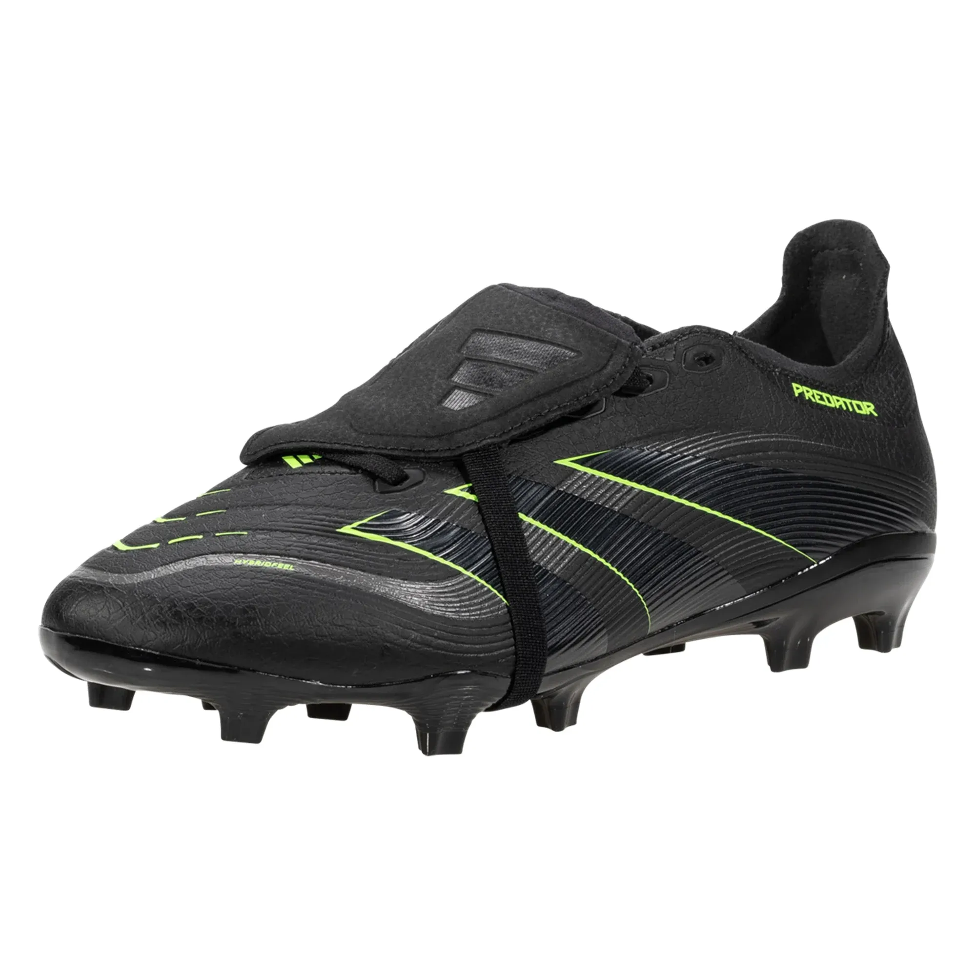 Stability Path adidas Predator League Firm Ground/Multiground Soccer Cleats (Black/Lucid Lemon)
