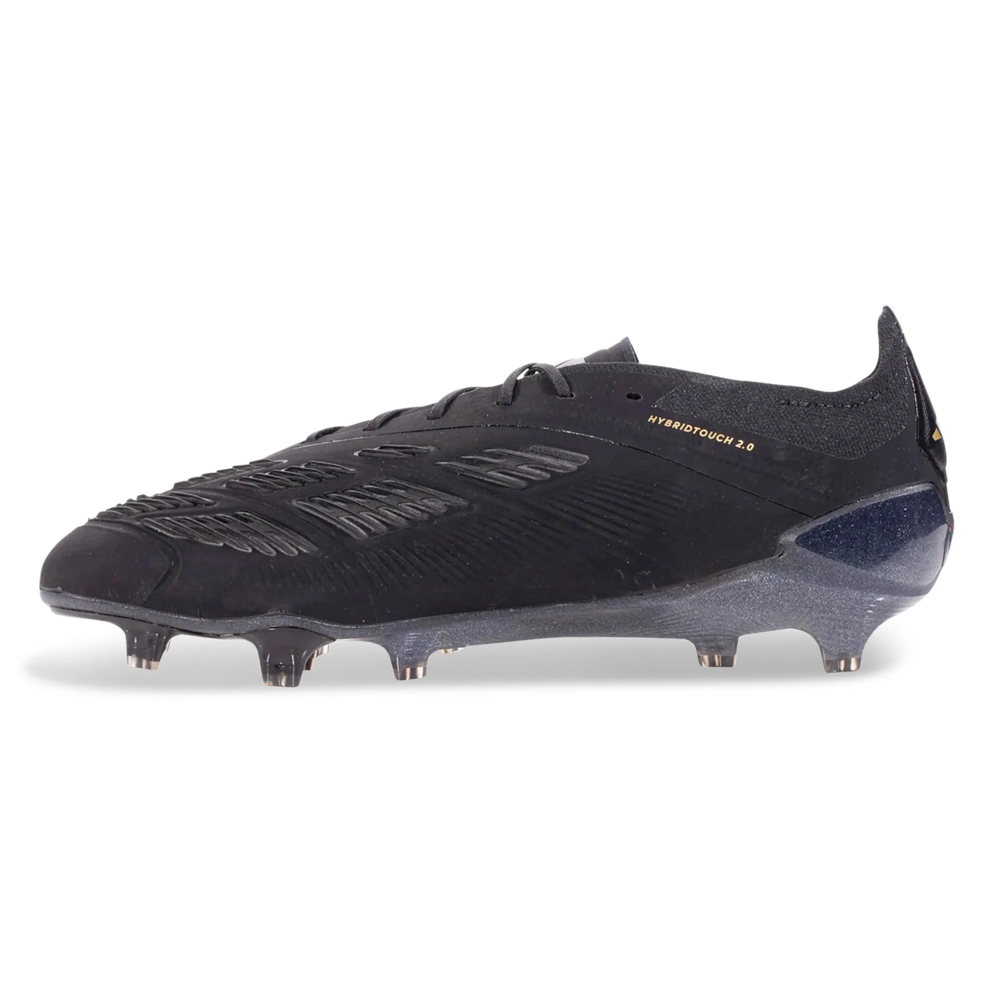 Sharp Grip adidas Predator Elite FG Soccer Cleats (Black/Iron Metallic)