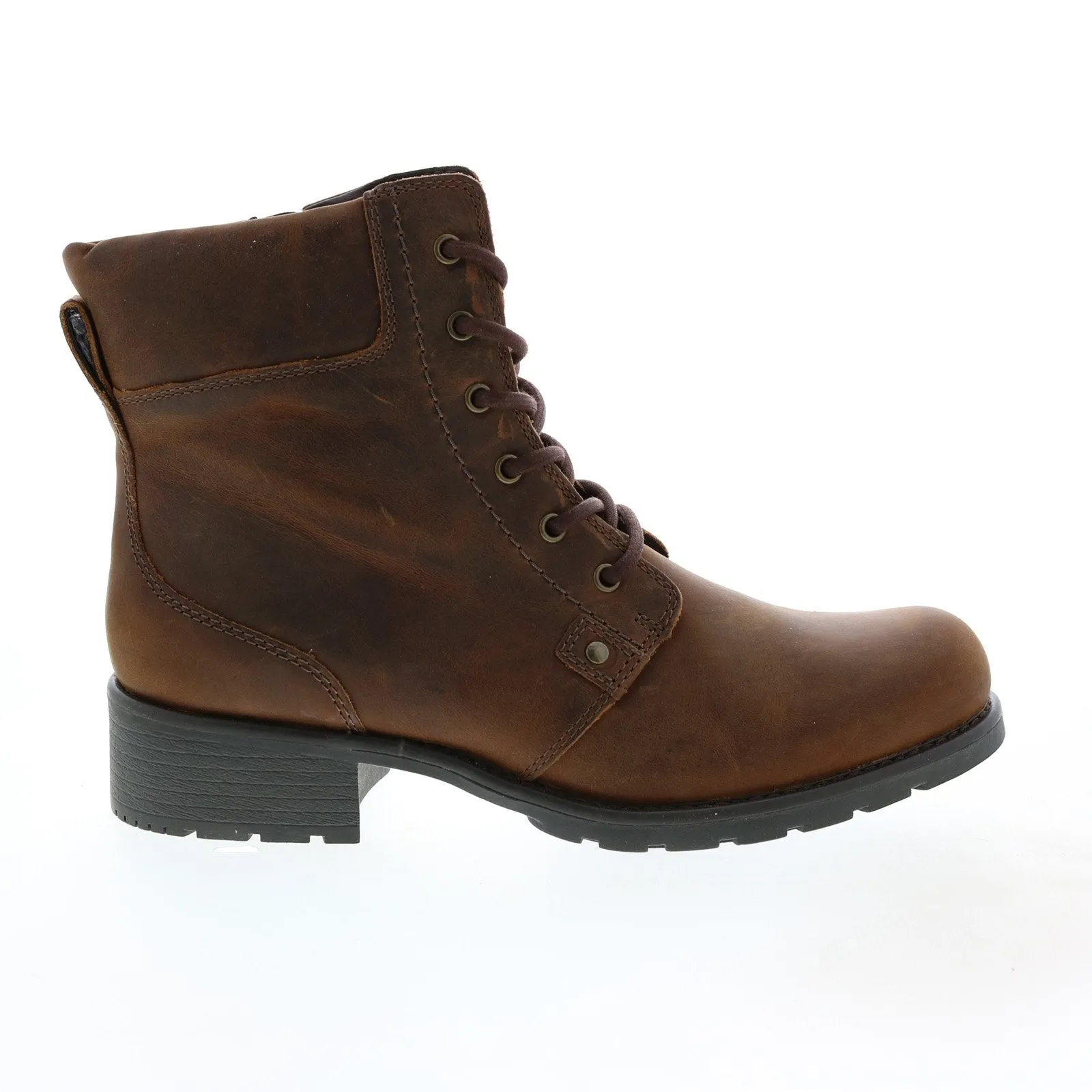 Clarks Orinoco Spice 26110935 Womens Brown Leather Zipper Dress Boots Dual Lined Smooth Texture