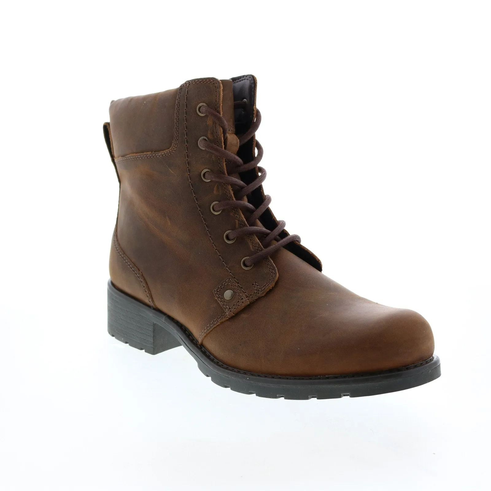 All-Weather Wear Clarks Orinoco Spice 26110935 Womens Brown Leather Zipper Dress Boots