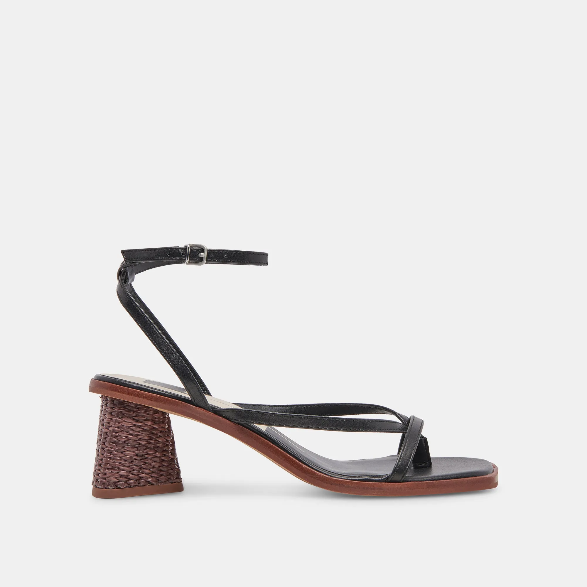 BANITA SANDALS BLACK LEATHER Impact Resistance
