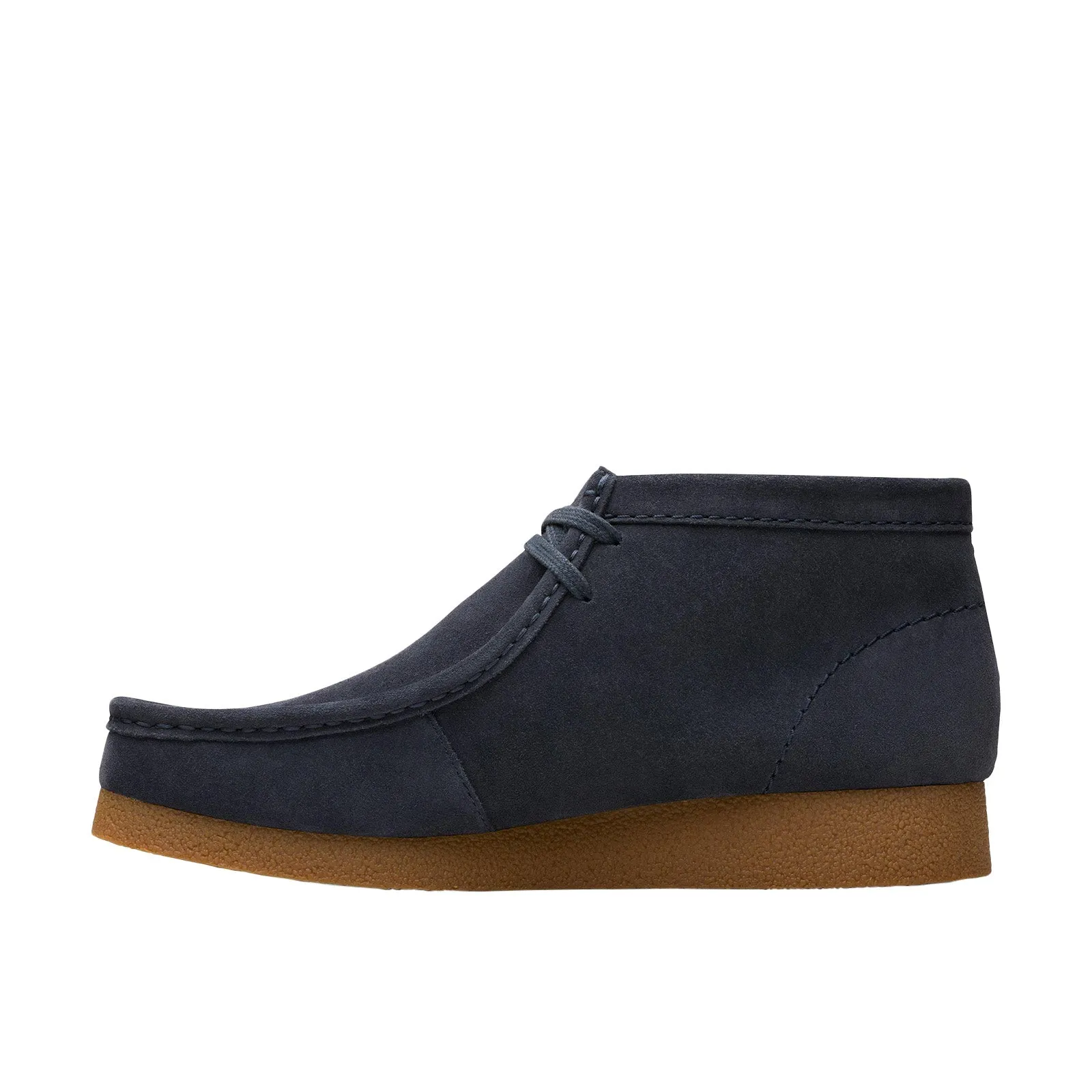 Padded Liner Clarks Wallabee Evo?Boot 26178280 Mens Blue Suede Lace Up Chukkas Boots