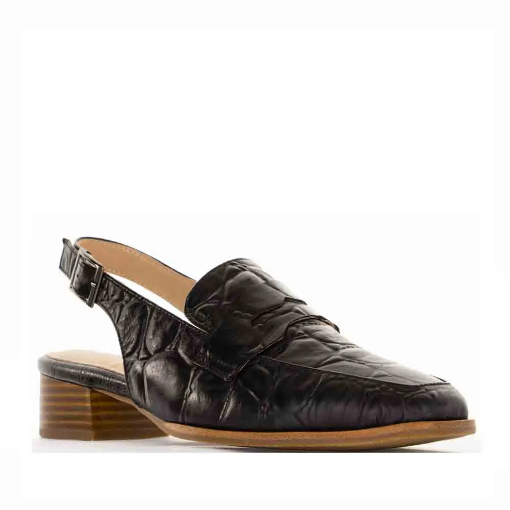 Flat Comfort Windy day LE SANSA DEX BLACK CROC