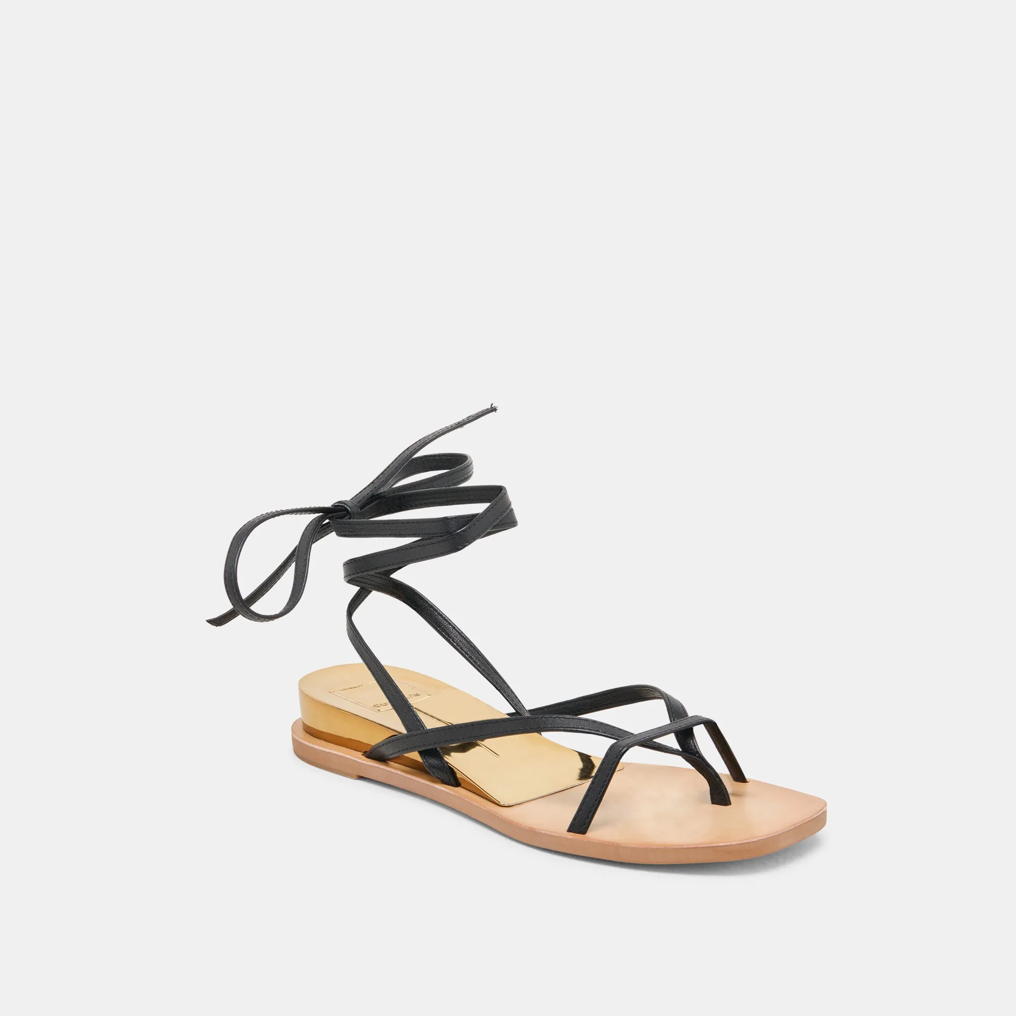 Air Trip Everyday Shoes RUDIE SANDALS BLACK LEATHER