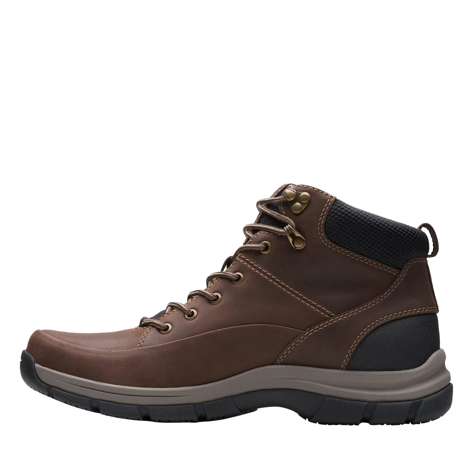 Reliable Support Premium Quality Clarks Walpath Mid 26174618 Mens Brown Leather Casual Dress Boots
