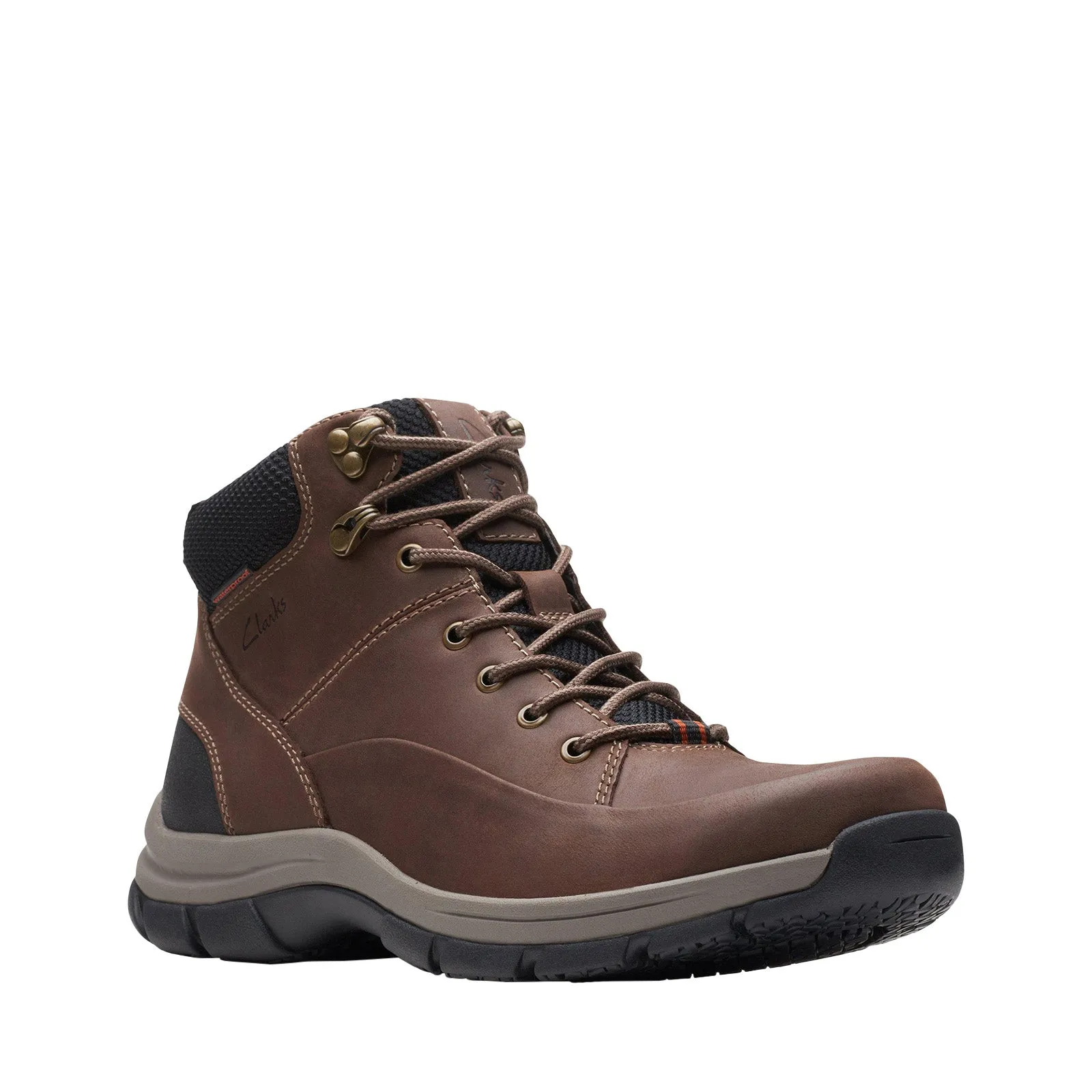 Clarks Walpath Mid 26174618 Mens Brown Leather Casual Dress Boots Multi-Purpose Durable Comfort