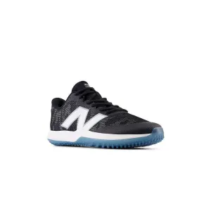 Adaptive Support Workout Friendly New Balance Men's FuelCell 4040 V7 Turf Baseball Shoes - Black / Optic White / Ice Blue - T4040BK7