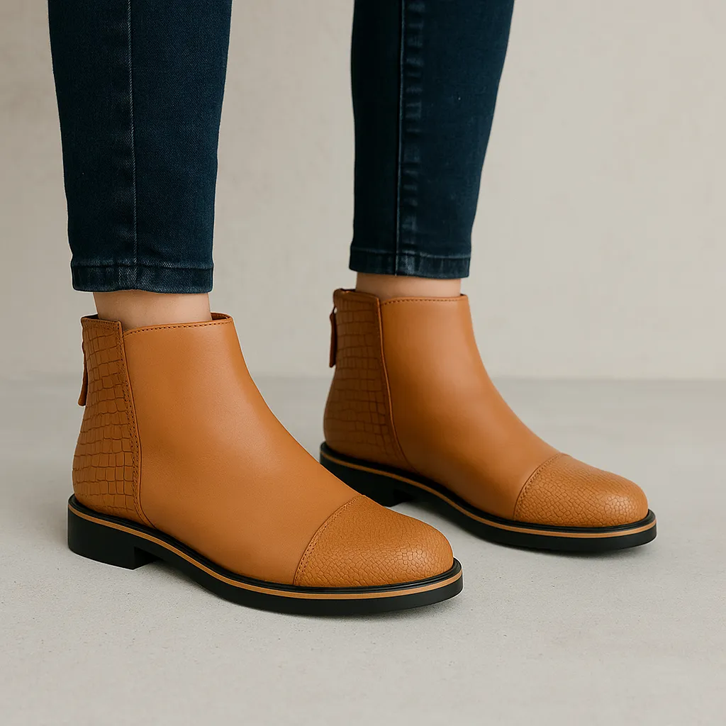 Padded Tongue Waterproof Protection BRESLEY DUCKLING TAN MIX