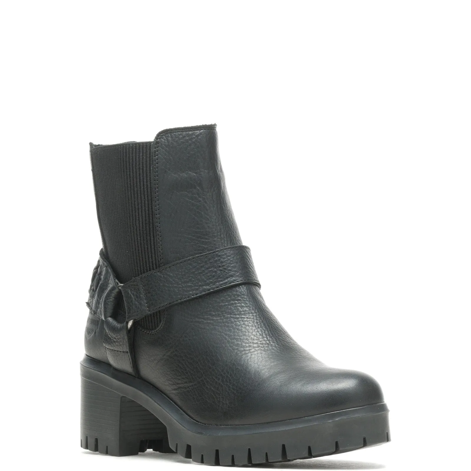 Heat-resistant Harley-Davidson Rexene D87250 Womens Black Leather Motorcycle Boots
