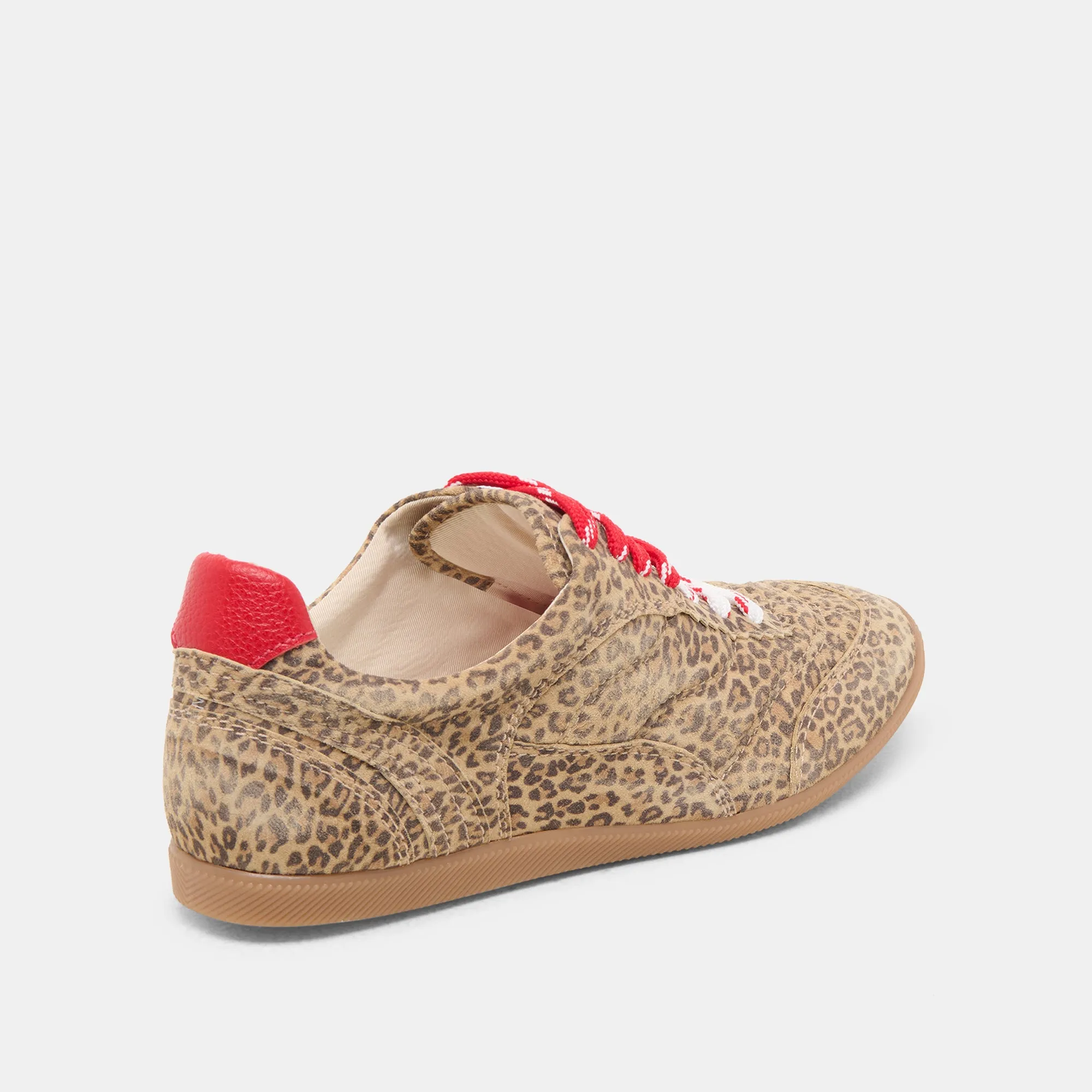 Motion Ease LAINI SNEAKERS TAN LEOPARD PRINTED SUEDE