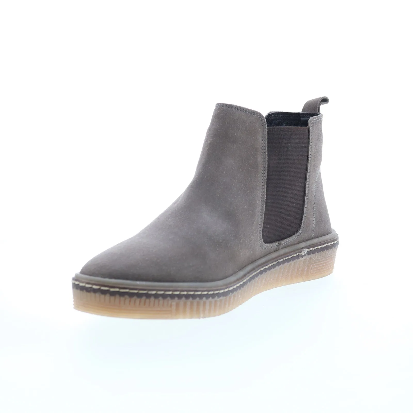 Eva Midsole Classic Comfort Diba True Yea Sayer 46015 Womens Gray Suede Slip On Ankle & Booties Boots