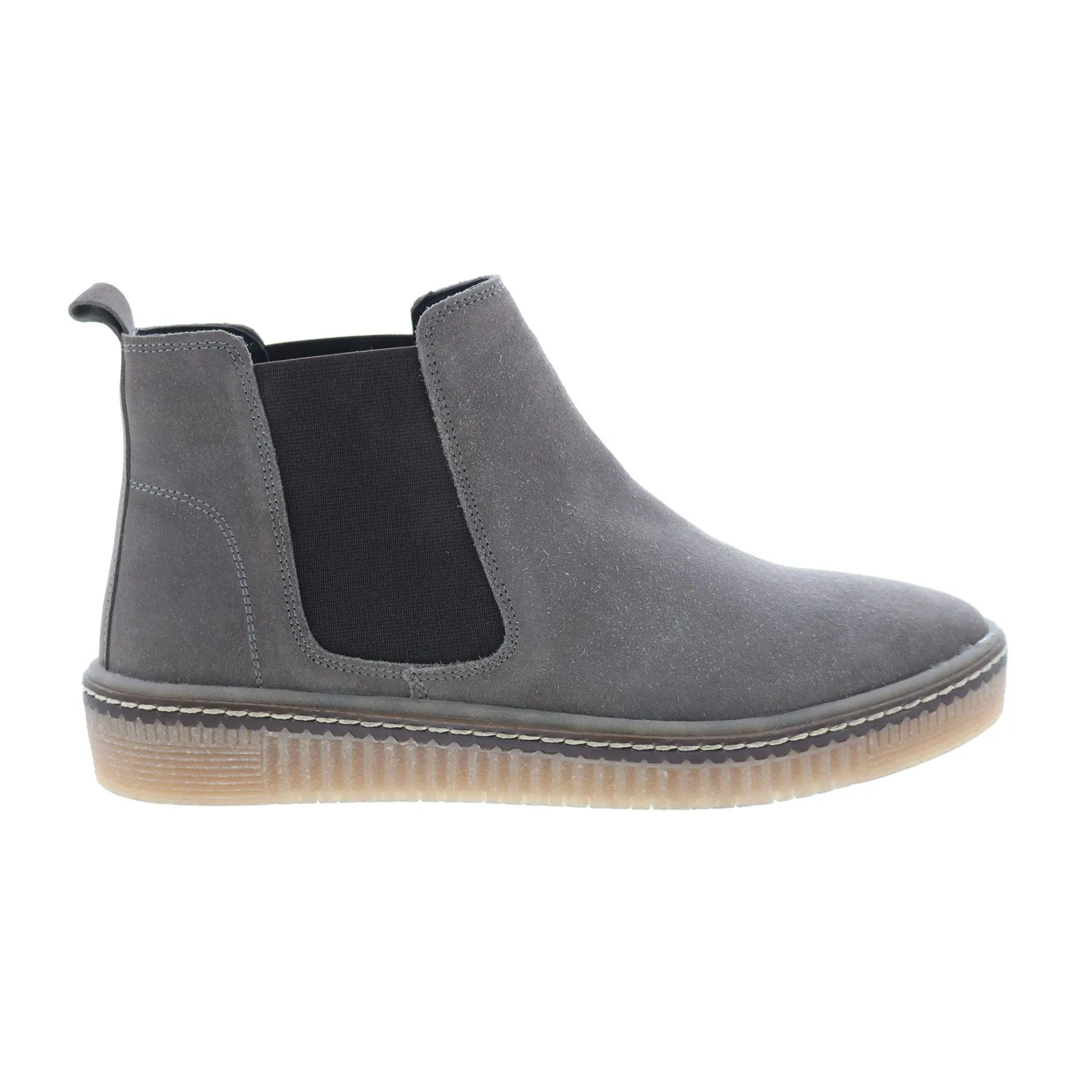 Diba True Yea Sayer 46015 Womens Gray Suede Slip On Ankle & Booties Boots Custom Fit