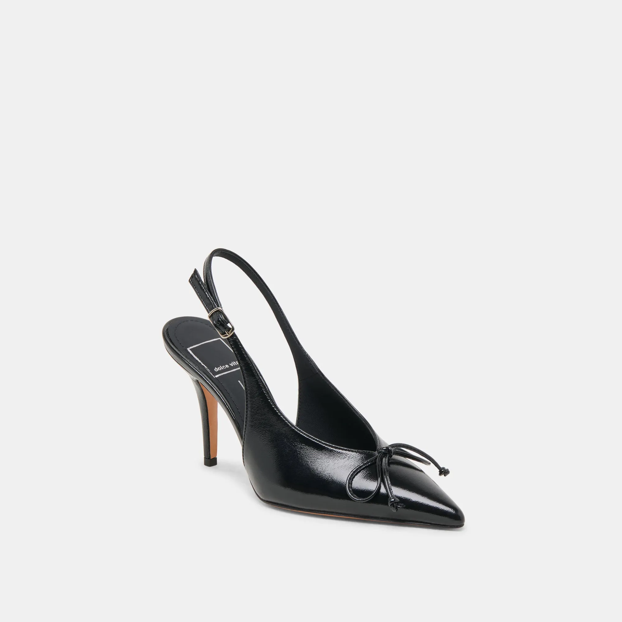 GEENA HEELS BLACK LEATHER Sexy Platform Heels High Heel Shoes