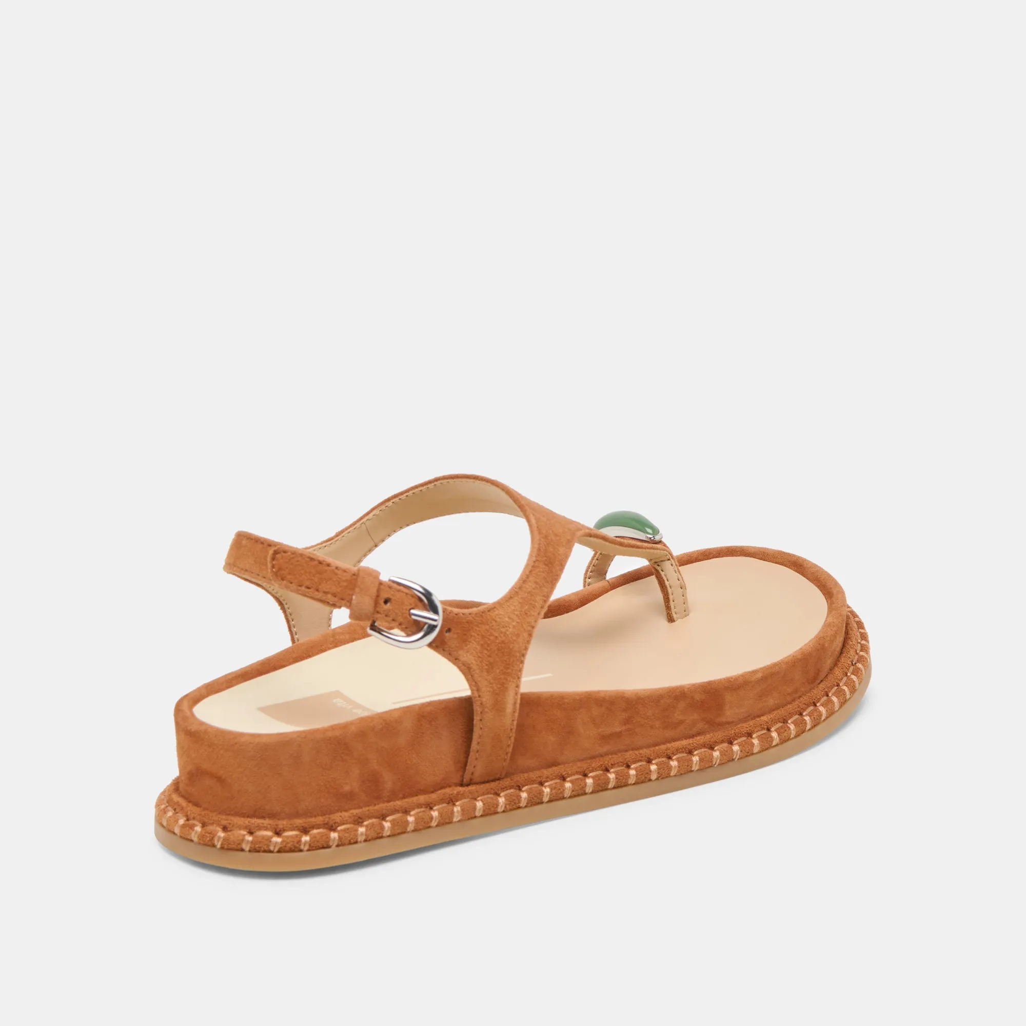 STEFAN GEMSTONE SANDALS CARAMEL SUEDE Stylish and Practical