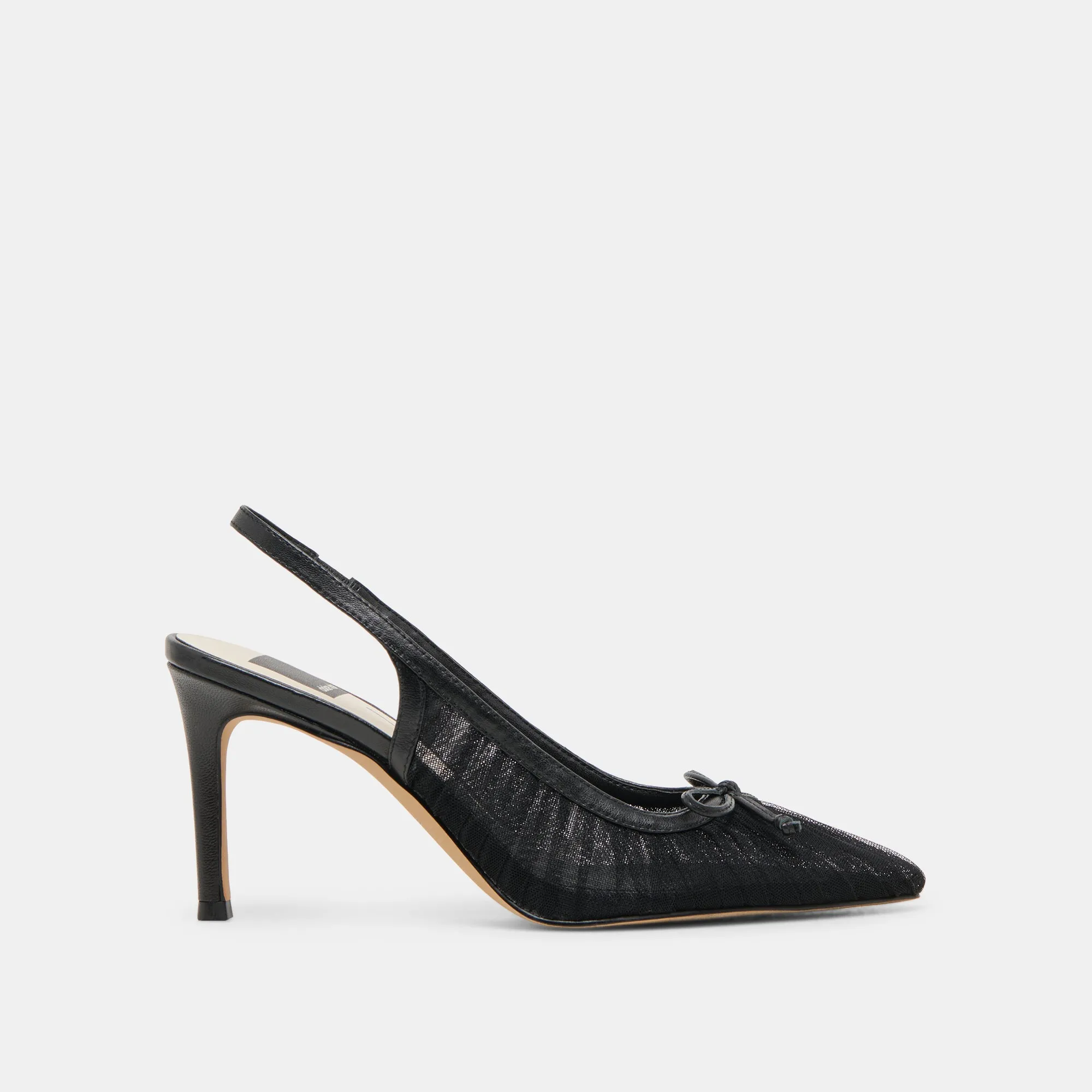 Fall Fashion Pumps Lightweight Design YELA HEELS BLACK TULLE