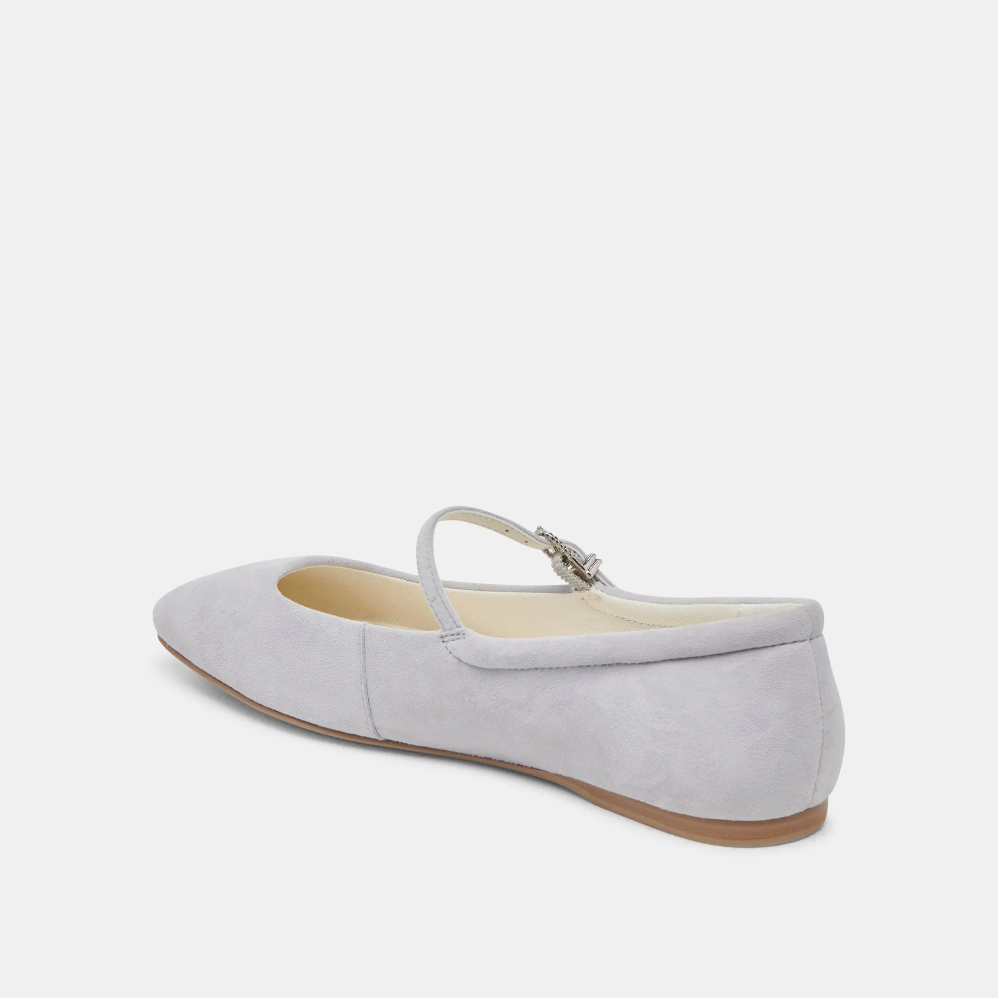 Museum Trip Trend Walk REYES BALLET FLATS DUSTY BLUE SUEDE