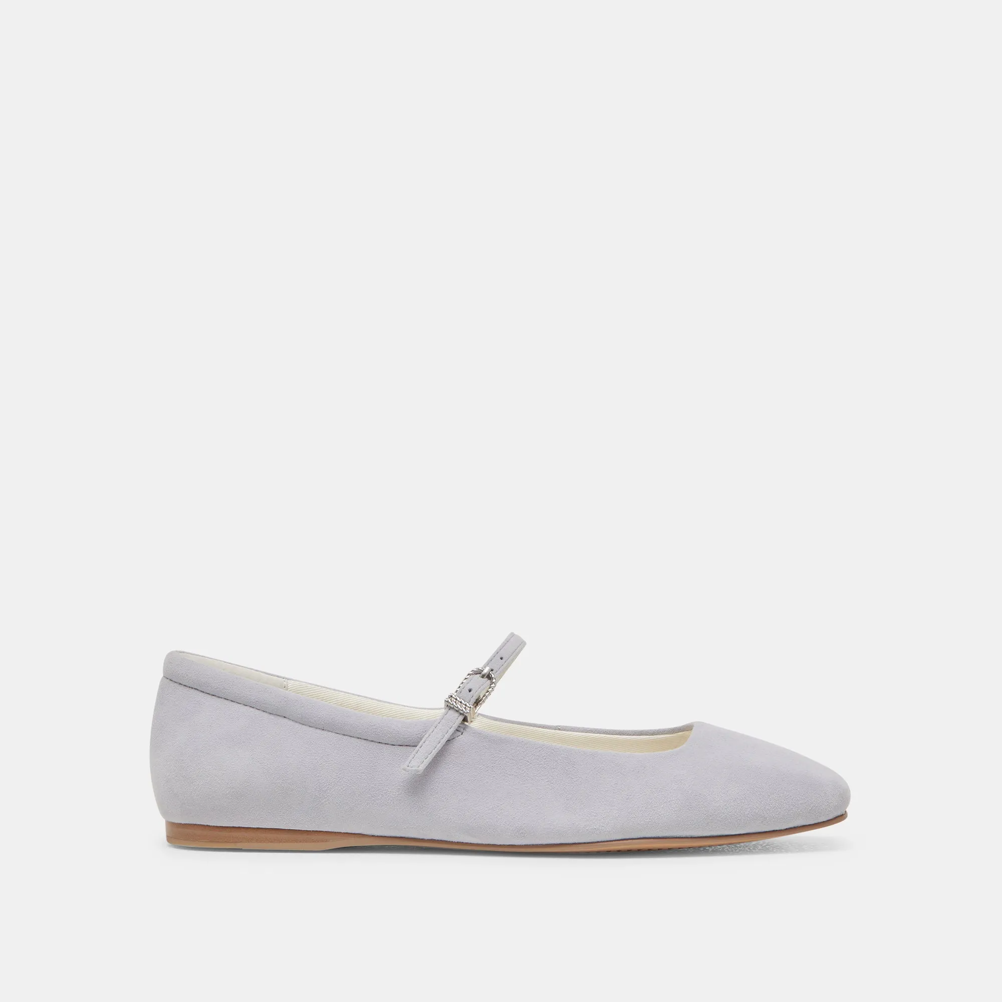 REYES BALLET FLATS DUSTY BLUE SUEDE Party Step
