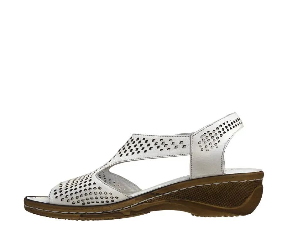 CABELLO RE 640 WHITE Stylish Walking Shoes Outing Fit
