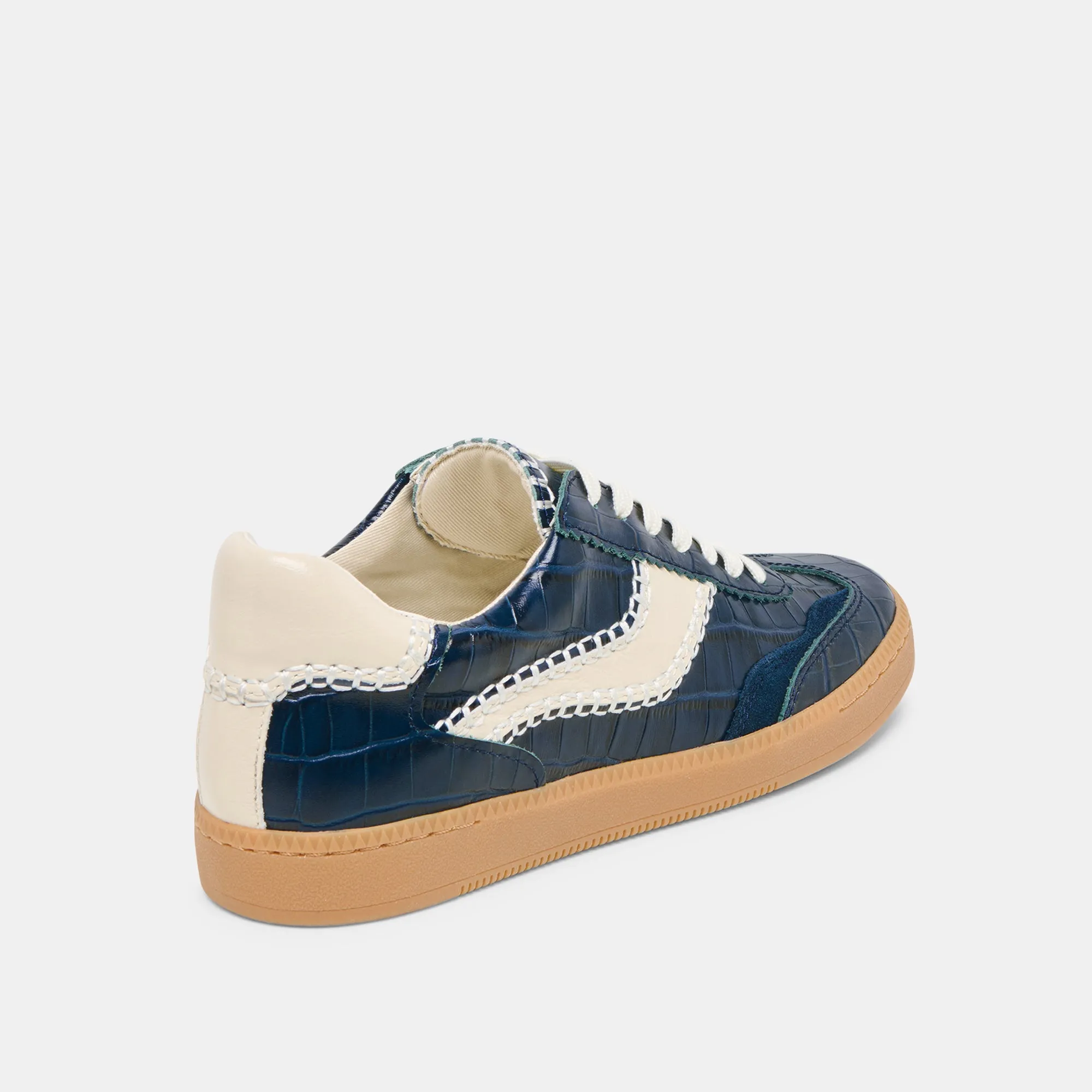 Urban Trend NOTICE STITCH SNEAKERS INK CROCO EMBOSSED LEATHER