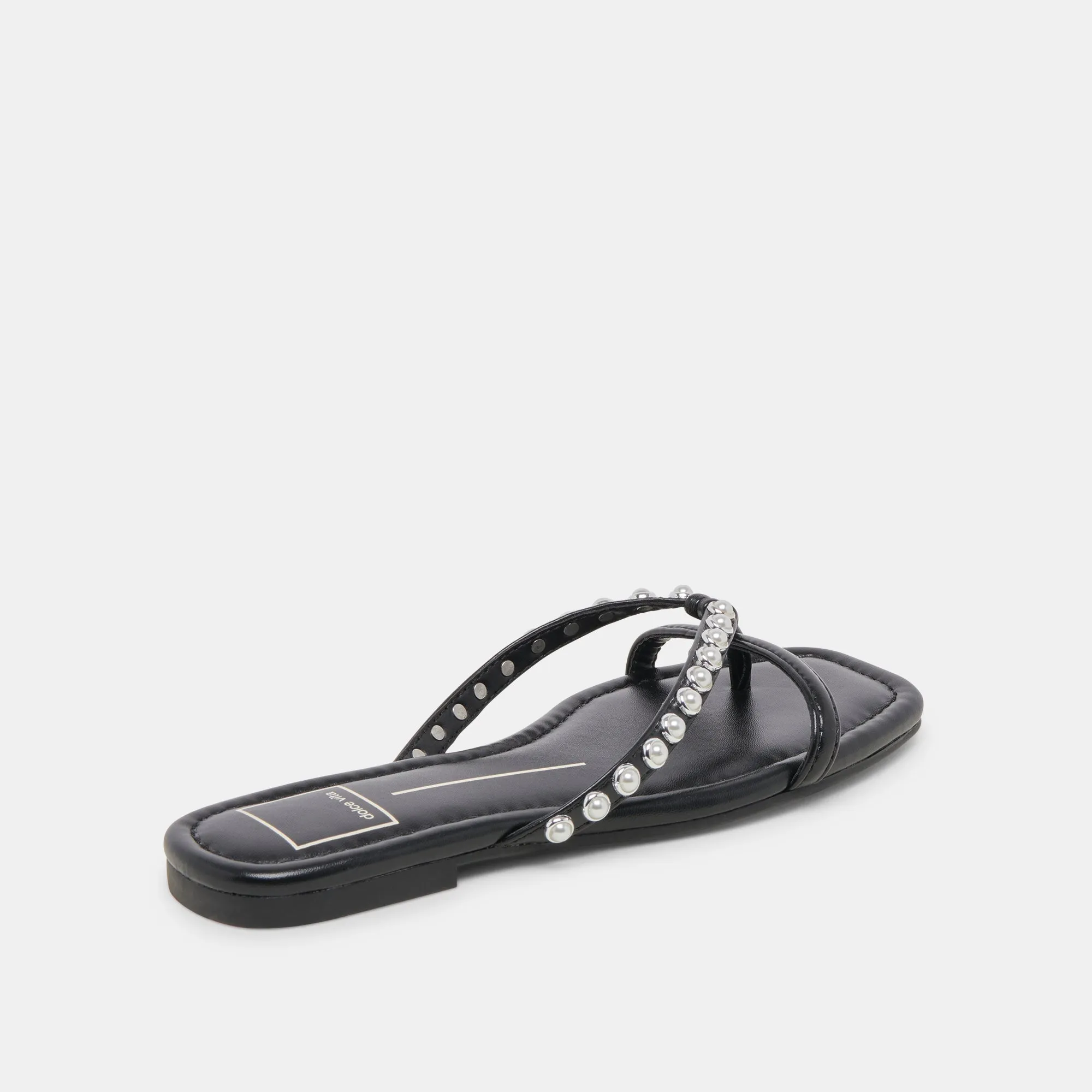 LUCCA PEARL SANDALS BLACK PEARLS Relax Mode On Foot