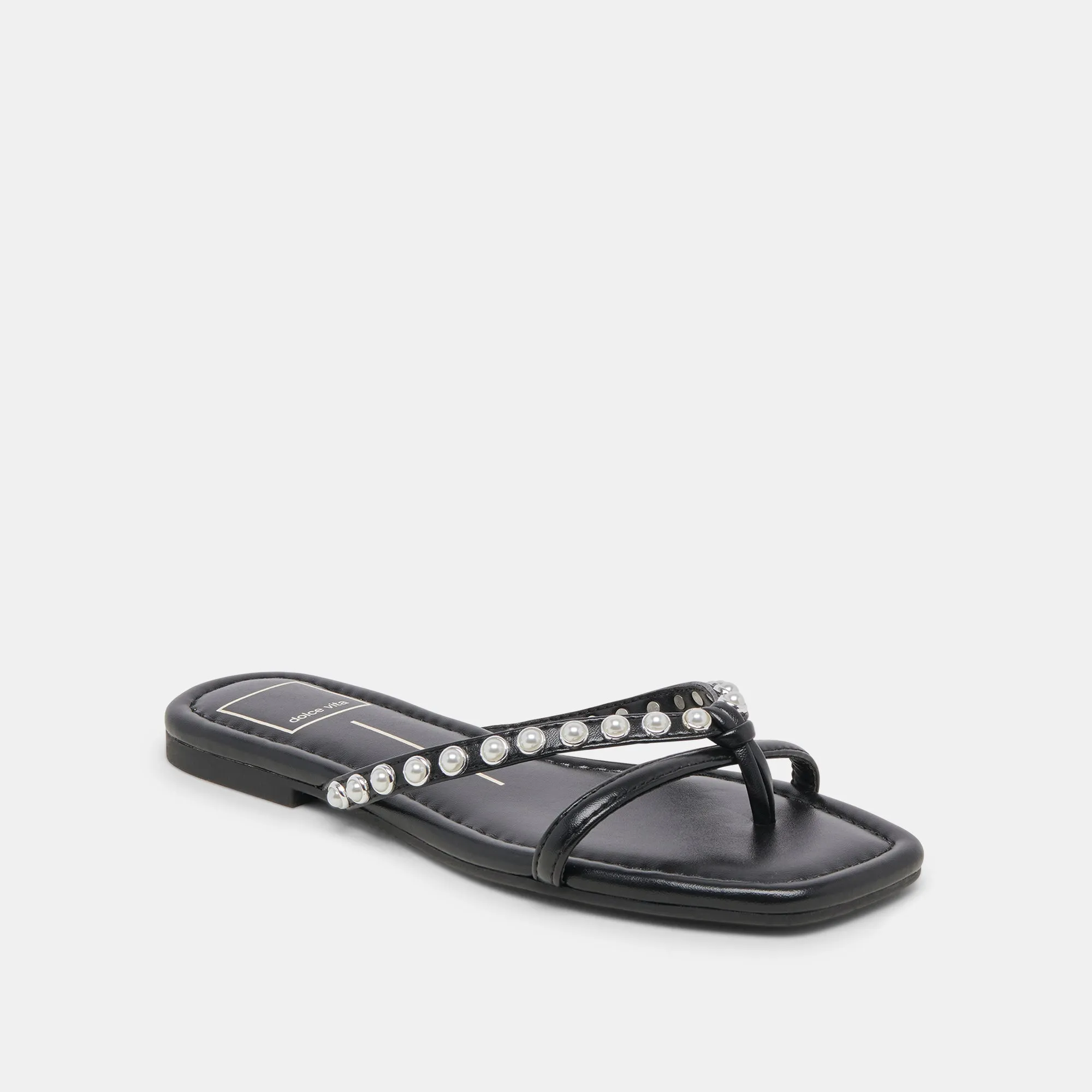Date Soft LUCCA PEARL SANDALS BLACK PEARLS