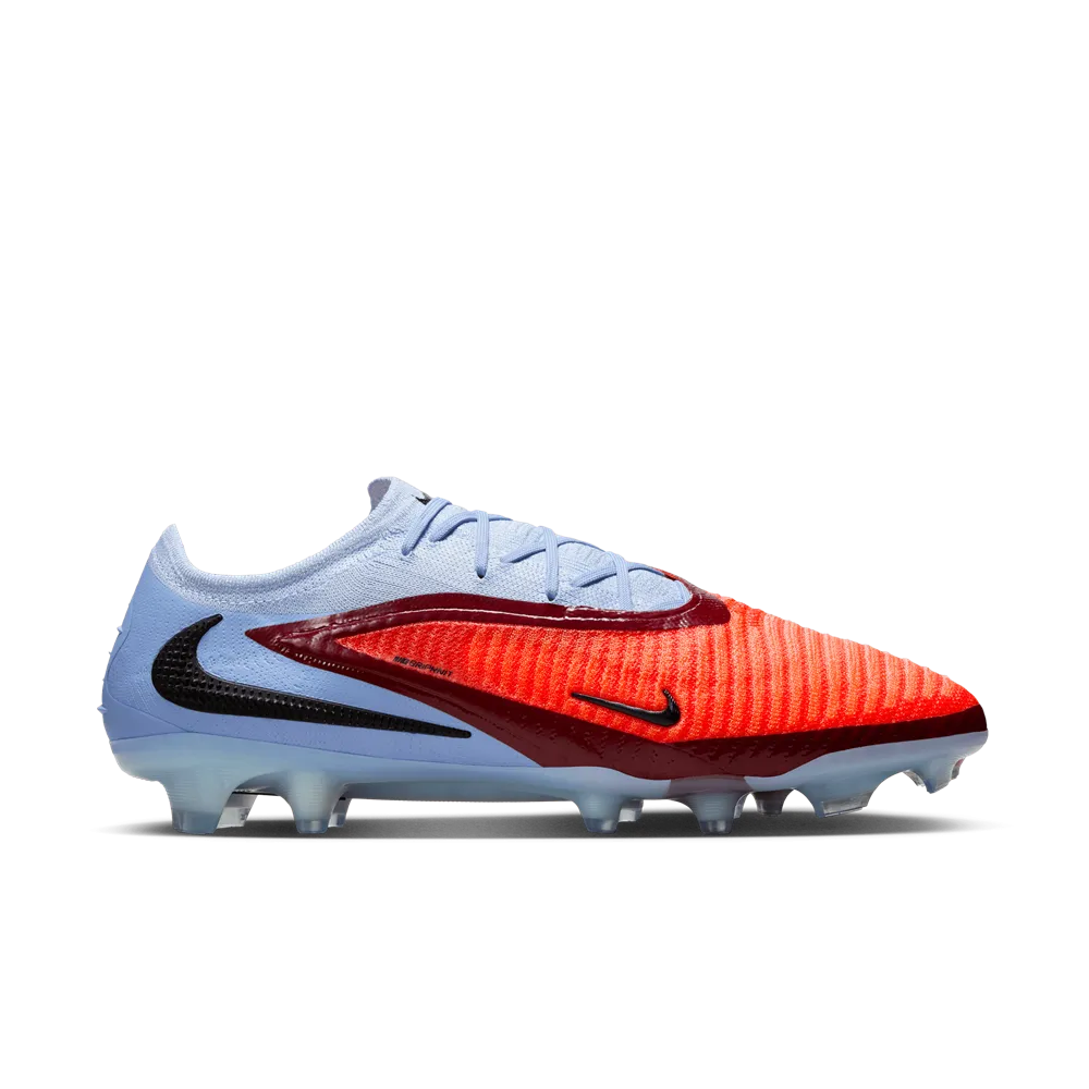 Freeze Proof Comfort Run Nike Phantom 6 Low Elite FG Football Boots (Royal Tint/Bright Crimson)