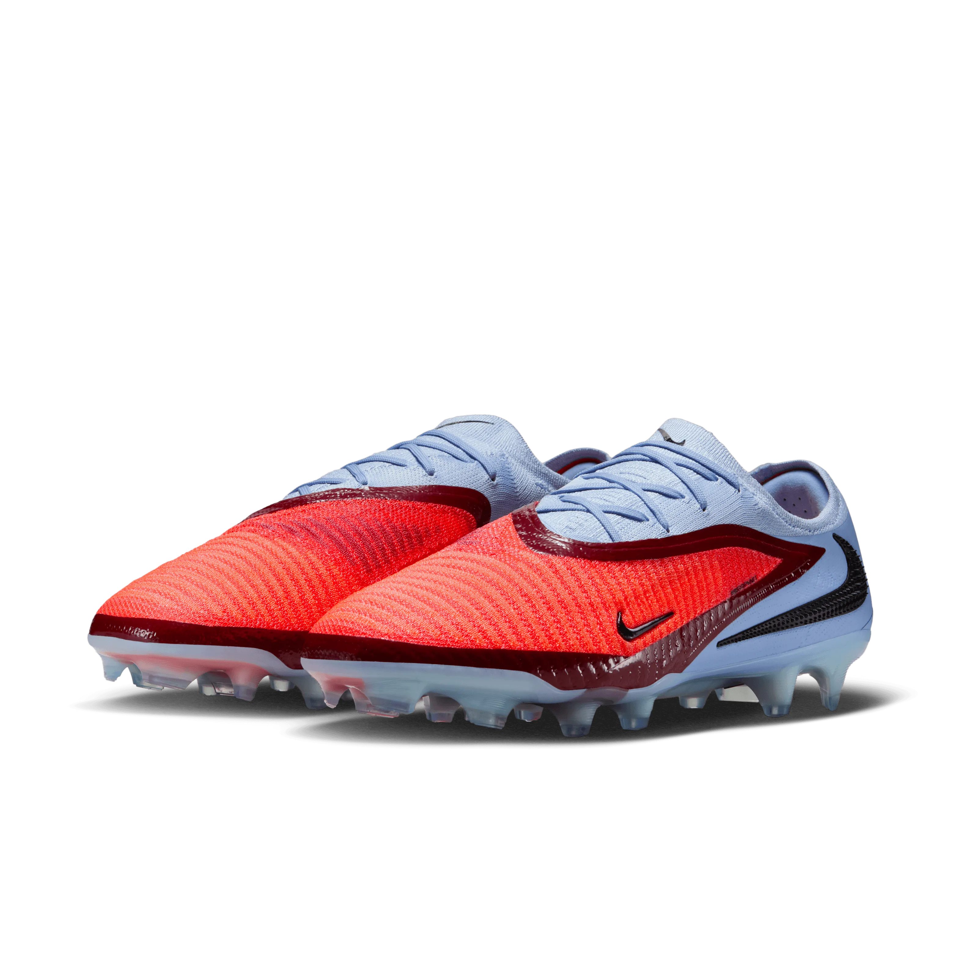 Baby Soft Flexible Fit Nike Phantom 6 Low Elite FG Football Boots (Royal Tint/Bright Crimson)