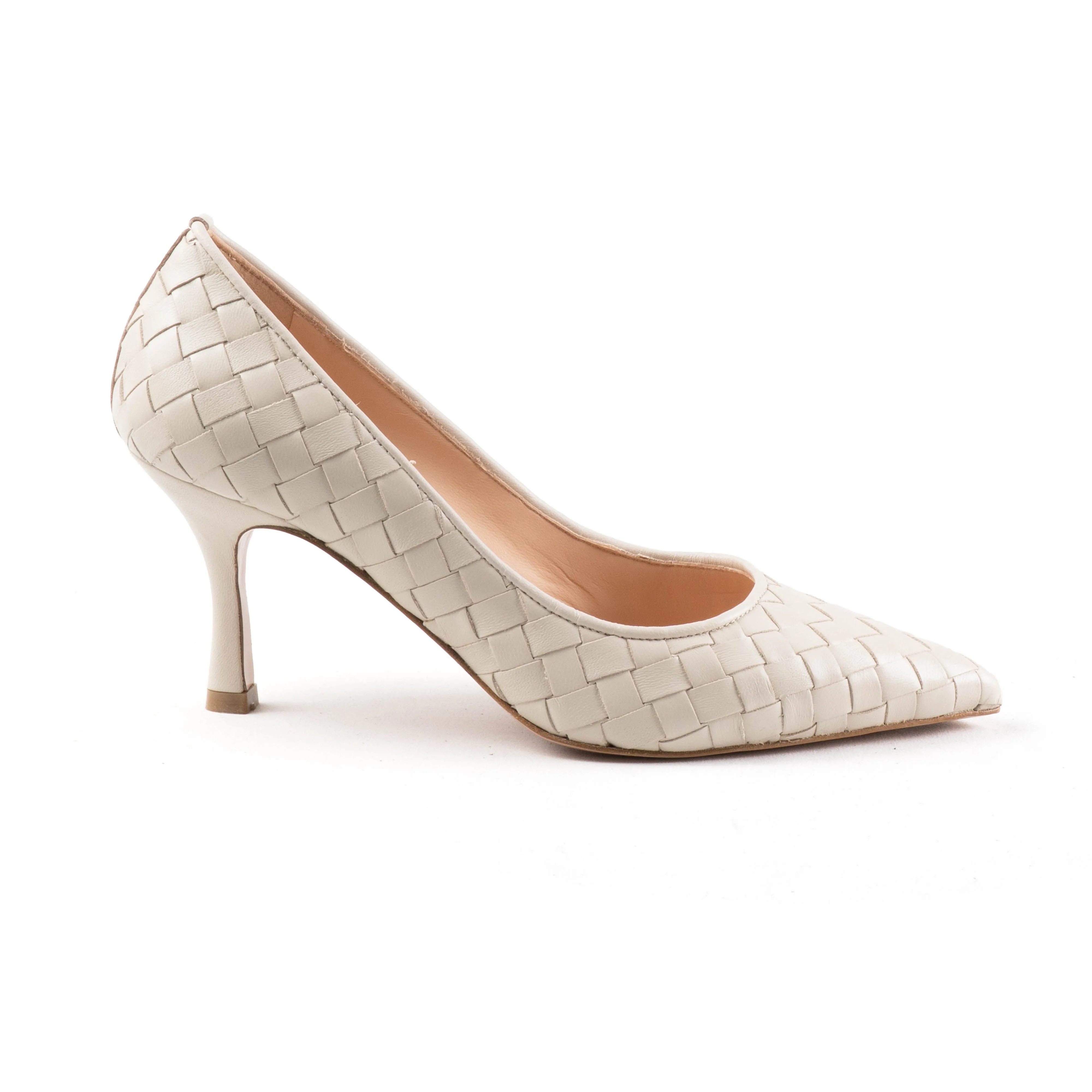 CAROLINA PUMP Chic White Stilettos Holiday Fashion Heels
