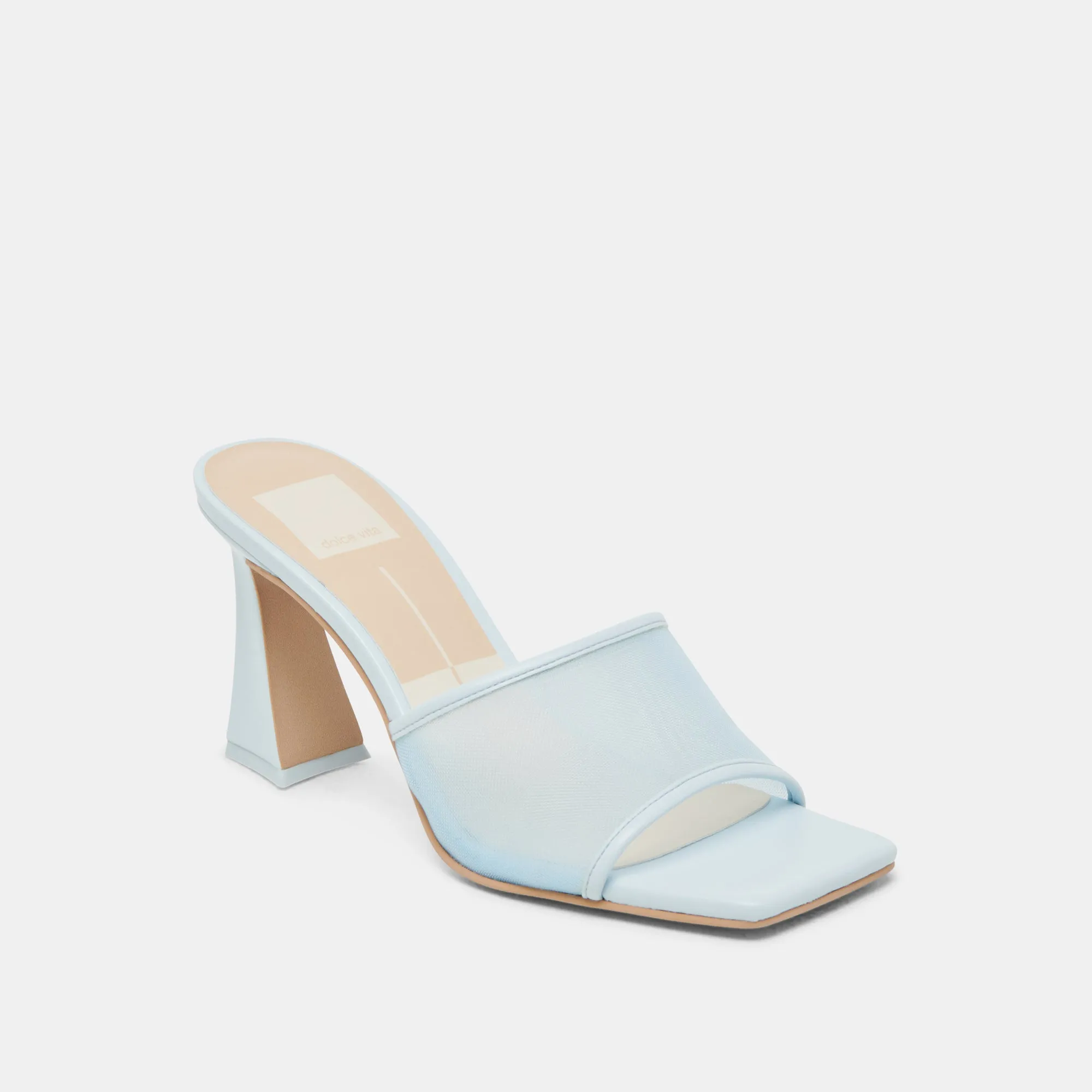 NARDA HEELS ICE BLUE MESH Court High Top Style