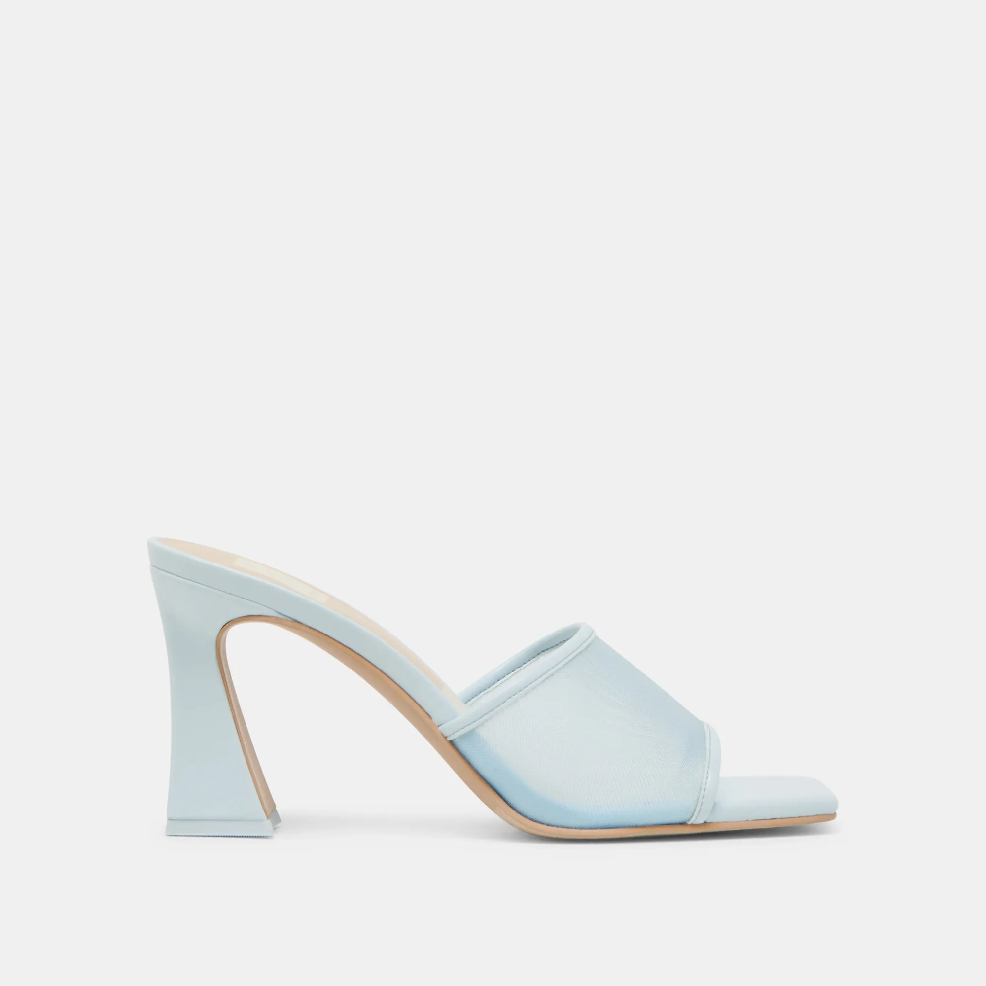 NARDA HEELS ICE BLUE MESH Designer Stilettos