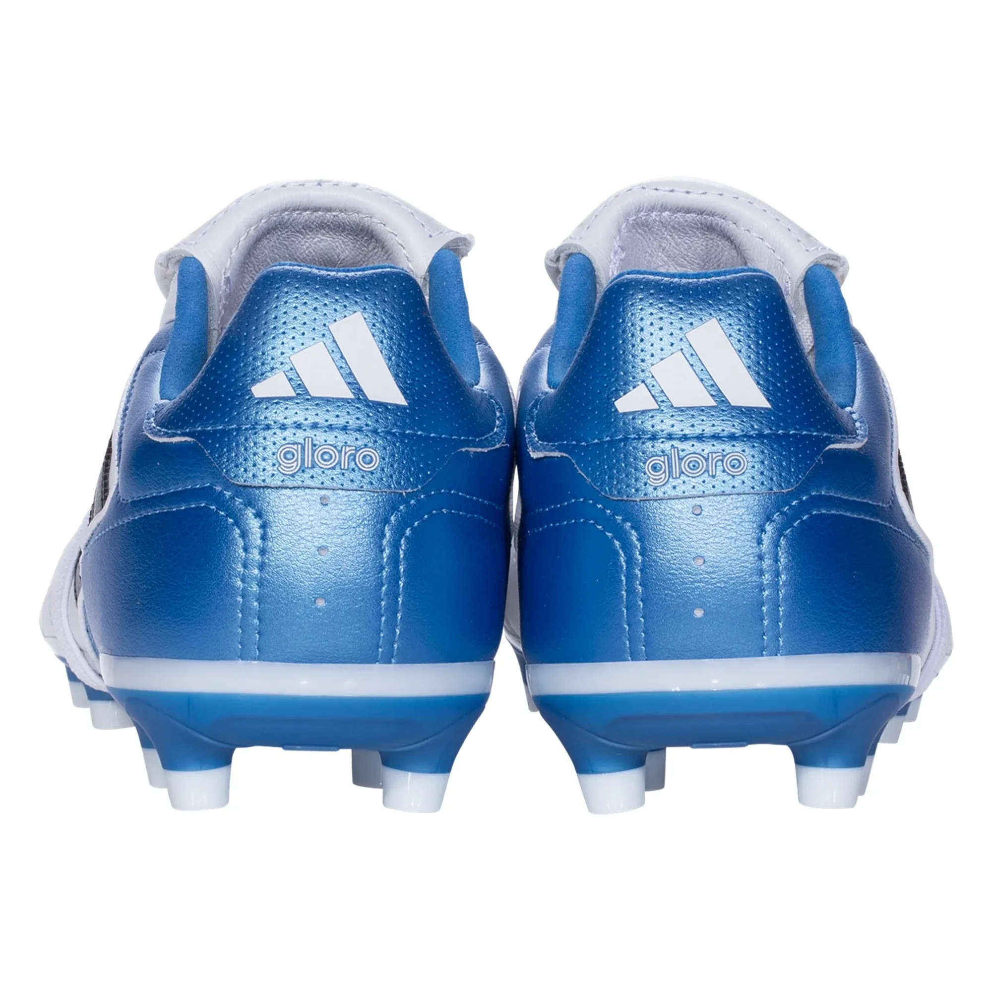 adidas Copa Gloro II FG Soccer Cleats (White/Royal Blue) Ultra Breathable
