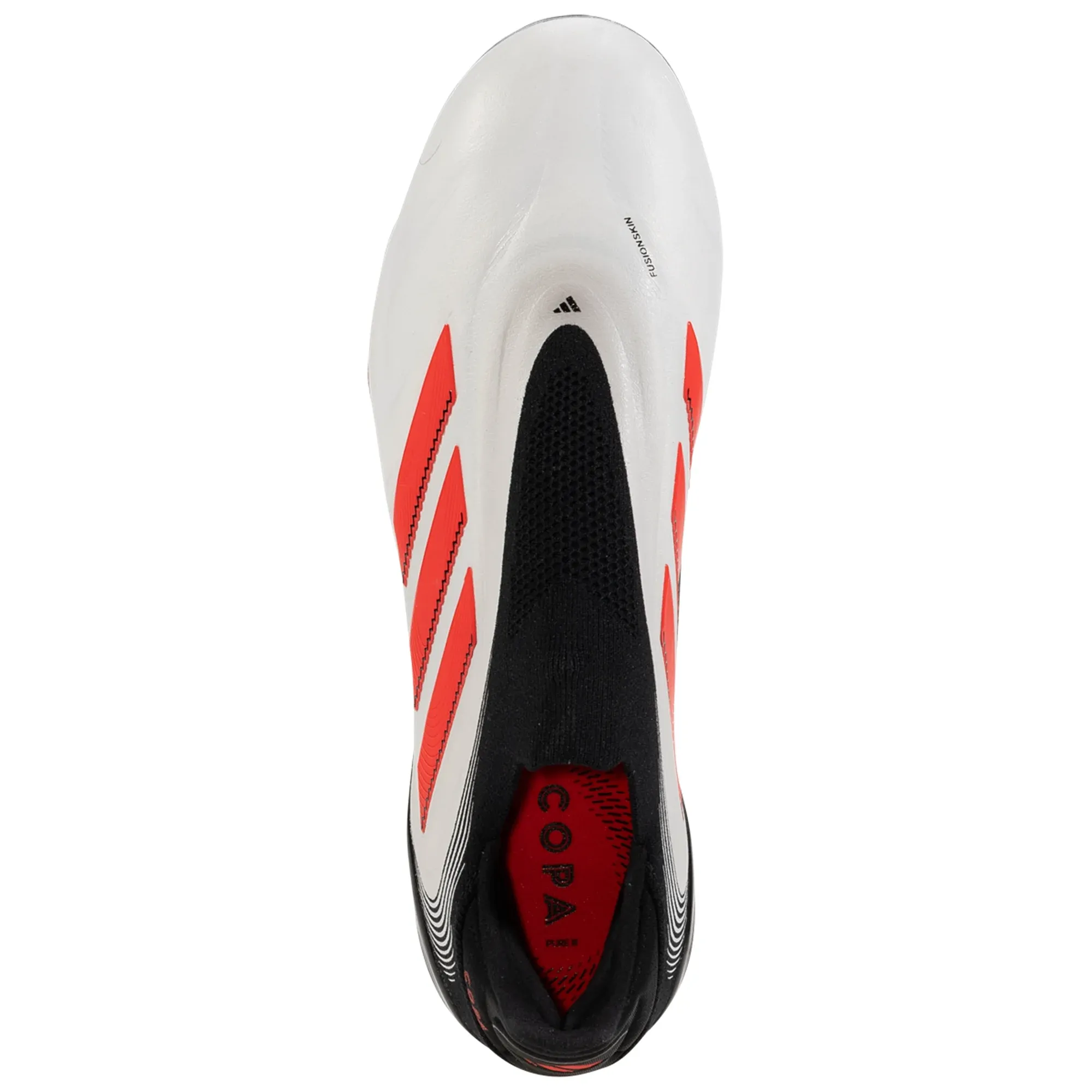 Competitive Play adidas Copa Pure III Elite Laceless FG Soccer Cleats (White/Lucid Red/Black)