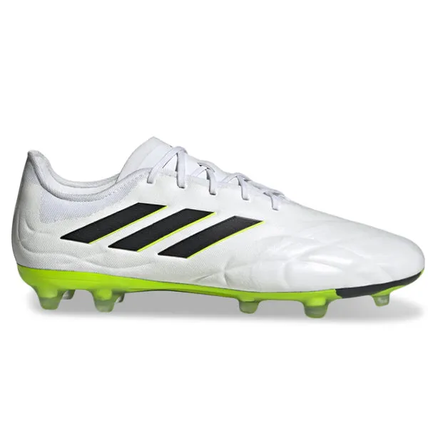 Hyper-Responsive ground grip adidas Copa Pure.2 Firm Ground Soccer Cleats (White/Lucid Lemon)