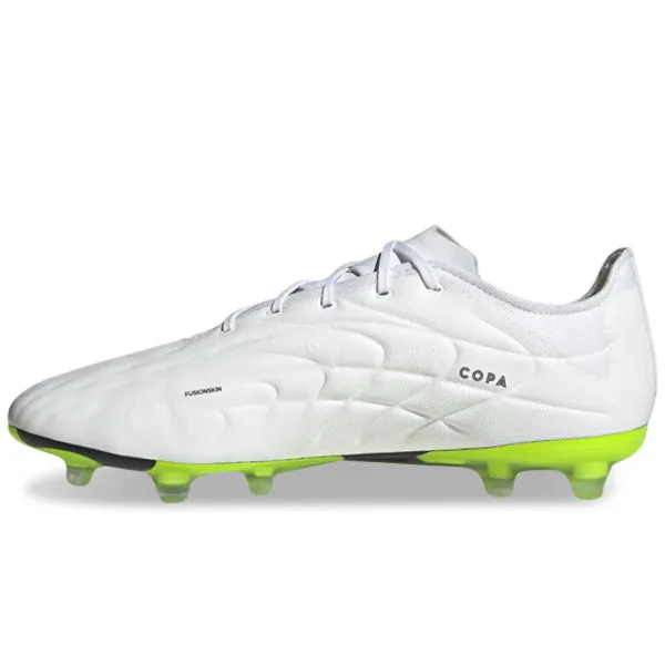 adidas Copa Pure.2 Firm Ground Soccer Cleats (White/Lucid Lemon) Foot Control
