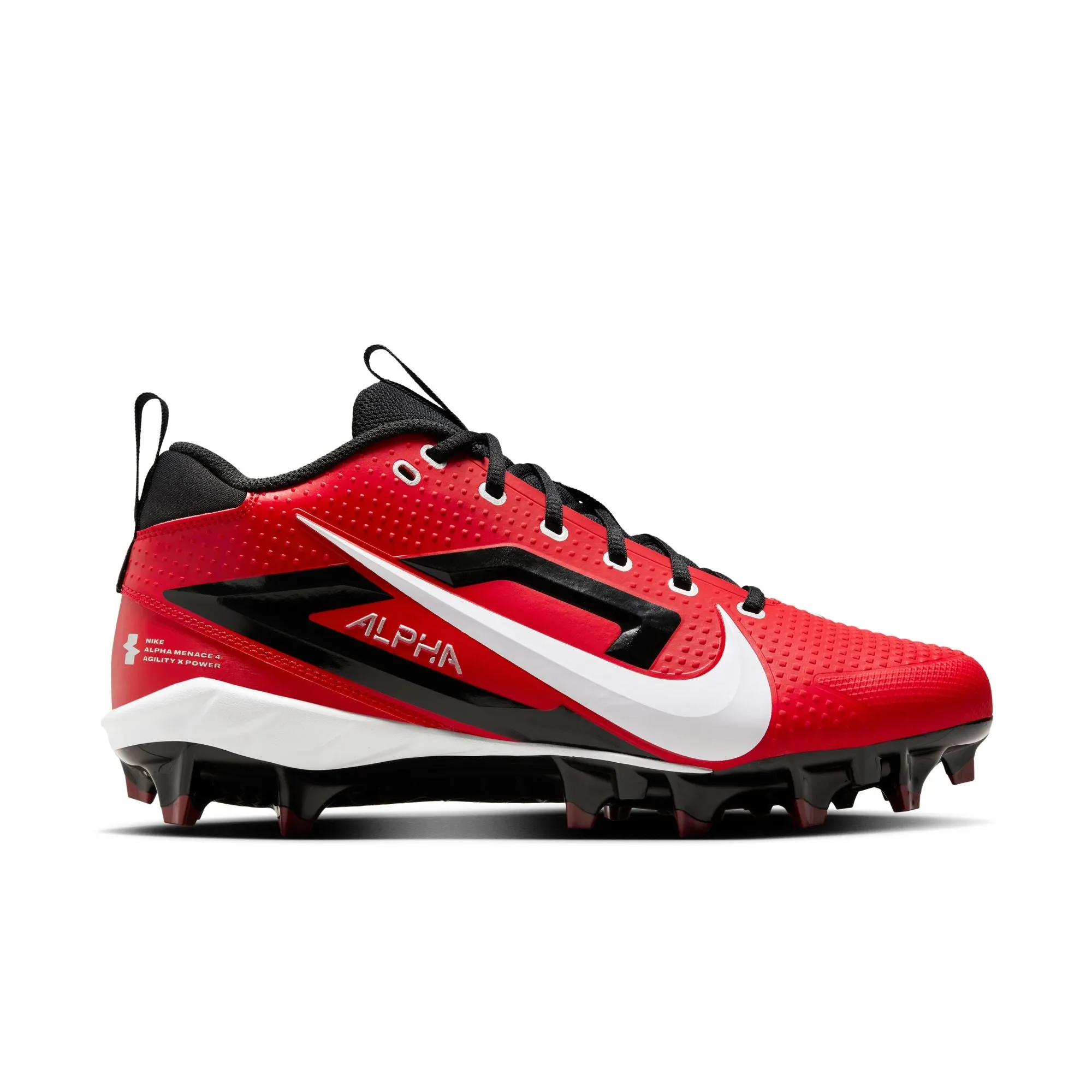 Durable Studs Elastic Collar Men's Nike Alpha Menace 4 Varsity Football Cleats
