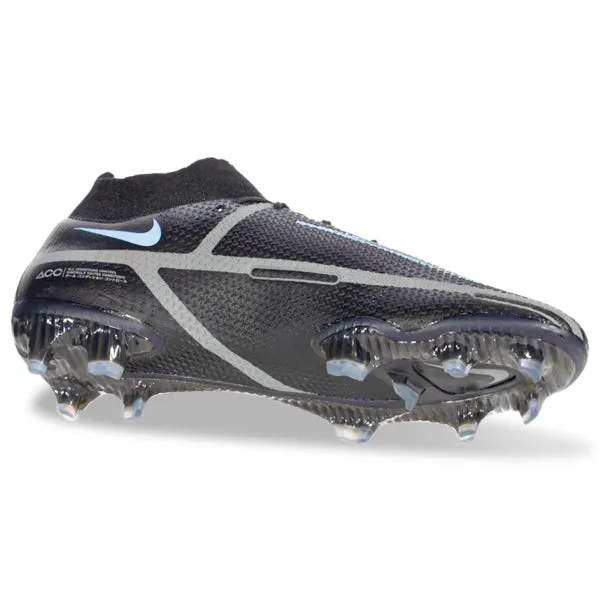 Nike Phantom GT2 Elite DF FG (Black/Iron Grey) Toe Control Rapid Movement