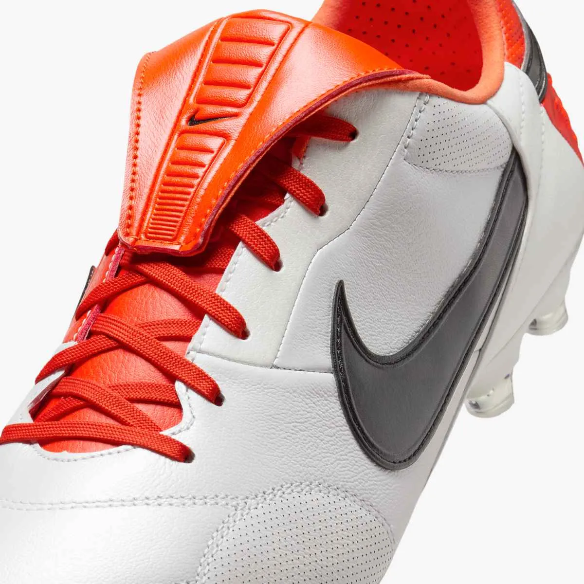 Solo Play Upper Mesh Nike Premier III Firm Ground Soccer Cleats (Team Orange/Black-White)