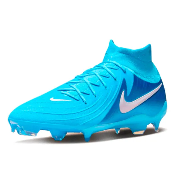 Comfort sole Nike Phantom Luna II Pro FG Soccer Cleats (Blue Fury/White)