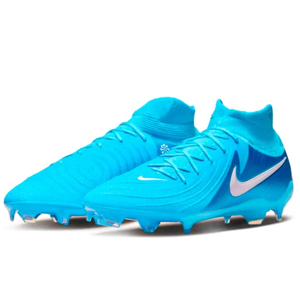 Indoor Fit Nike Phantom Luna II Pro FG Soccer Cleats (Blue Fury/White)