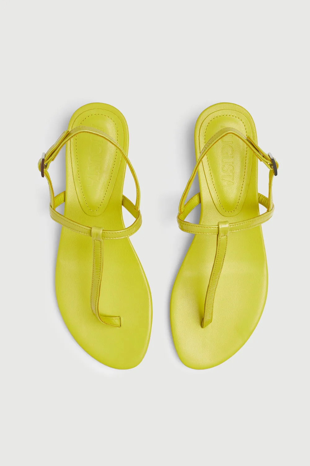 Daphne Sandals in Lime Patent Leather High-Performance Footwear Post Gym