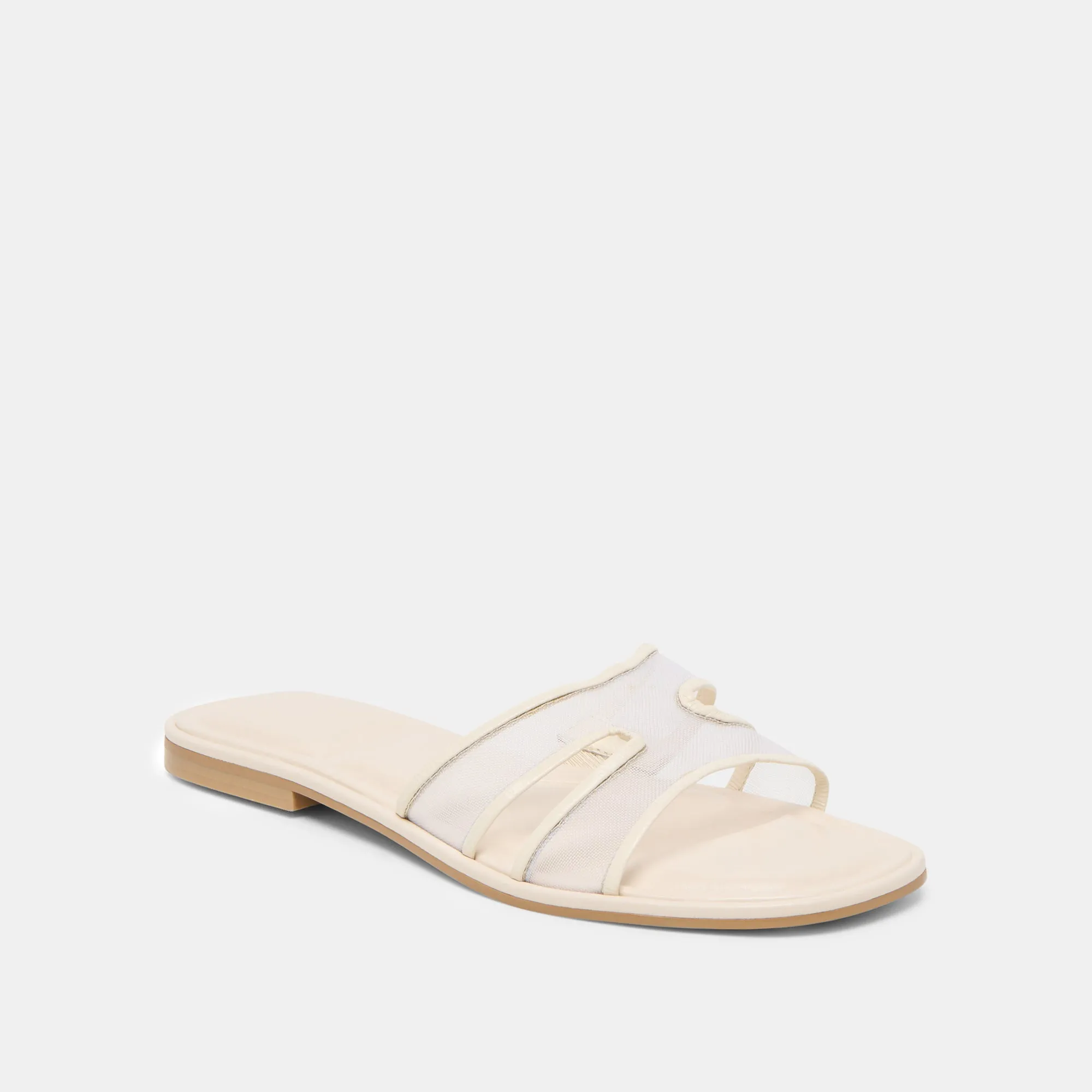 FLORI SANDALS OFF WHITE MESH Leaf Touch Quick Lock