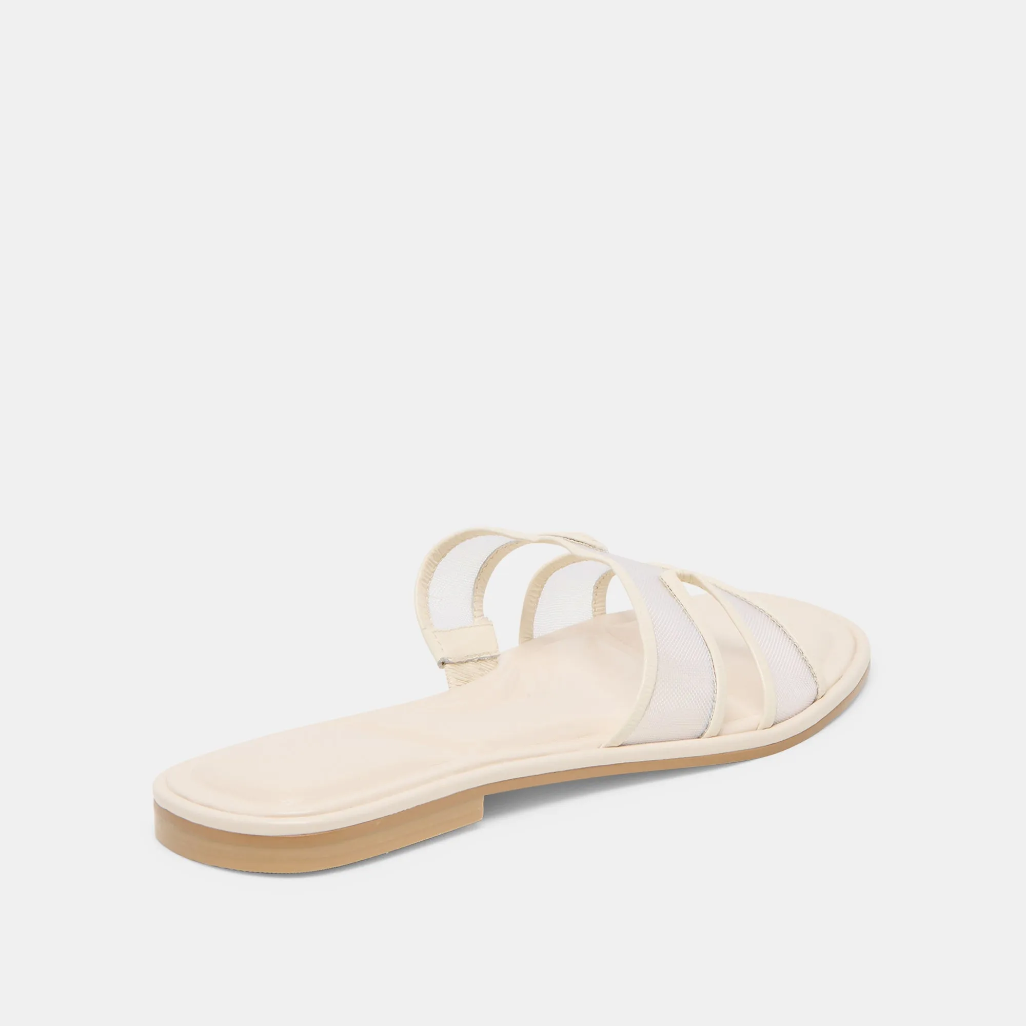 Supportive Walk ethnic touch FLORI SANDALS OFF WHITE MESH