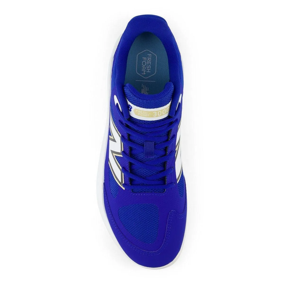 Lightweight Gear Heel Comfort New Balance Men's Fresh Foam 3000 v7 Turf Baseball Shoes - Royal - T3000TB7