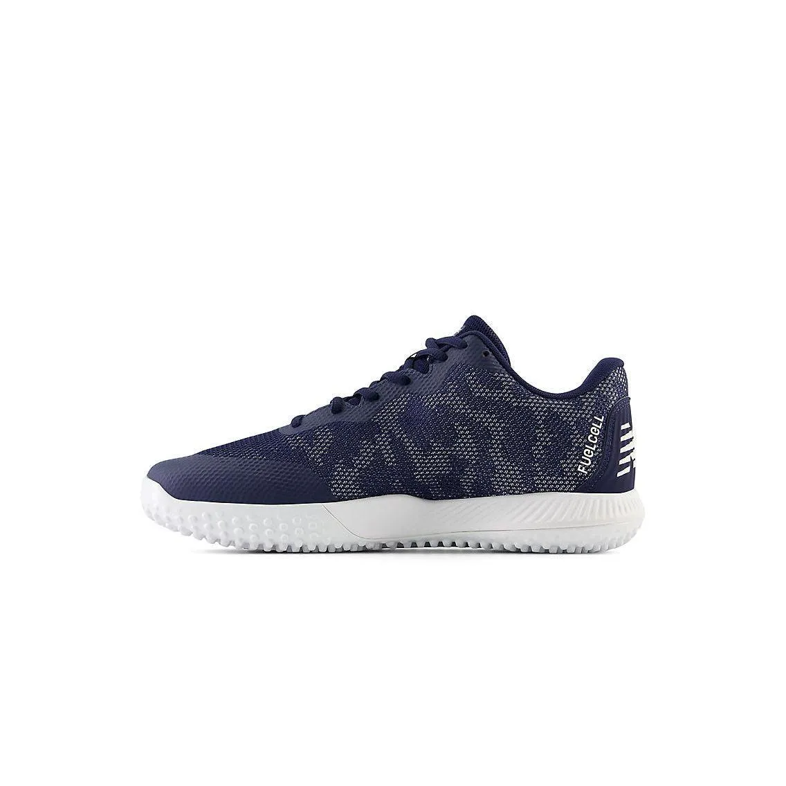 New Balance Men's FuelCell 4040 V7 Turf Baseball Shoes - Team Navy / Optic White - T4040TN7 Built-In Lining custom-fit
